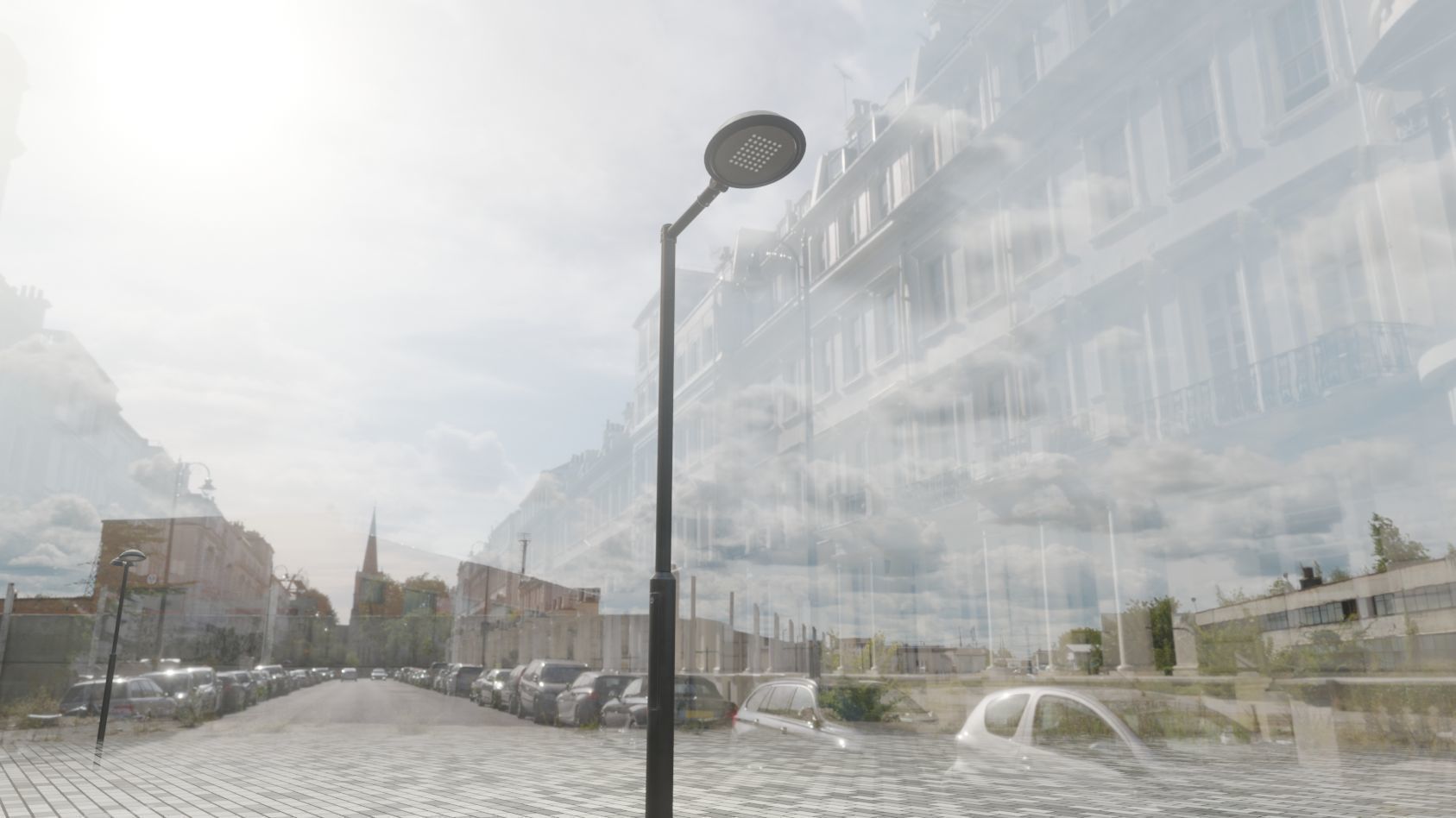 Street Light 15 version 1 3m with pole 3 Low-poly 3D model_14