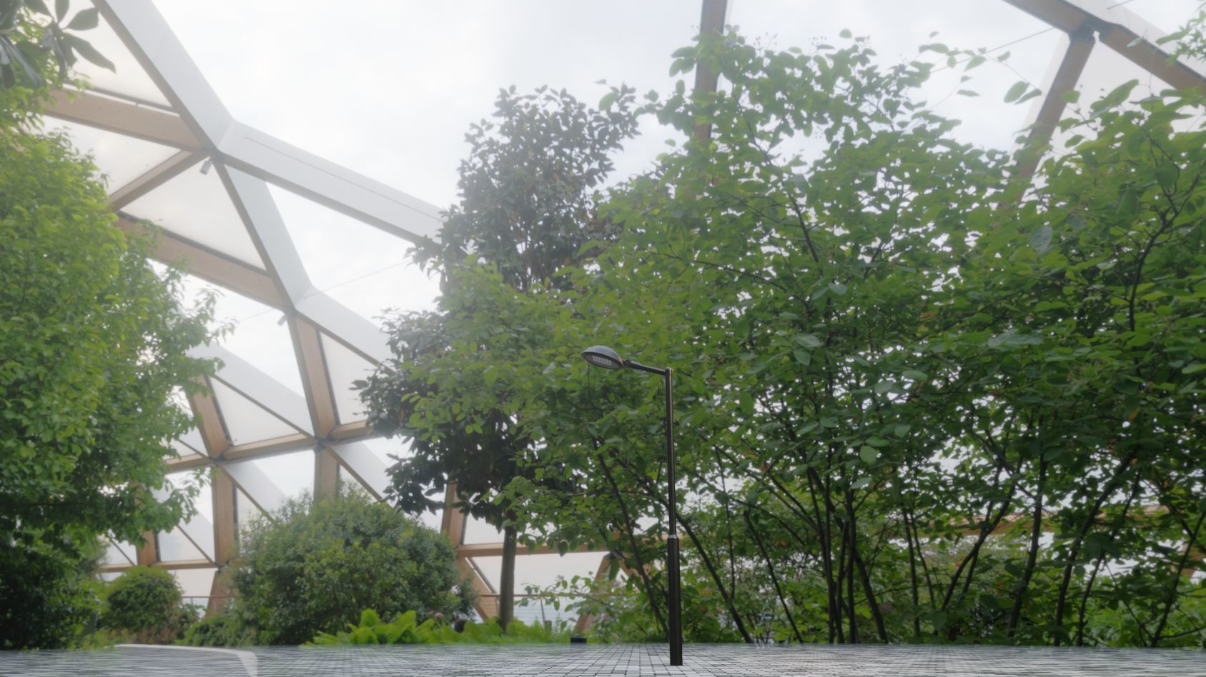 Street Light 15 version 1 3m with pole 3 Low-poly 3D model_19