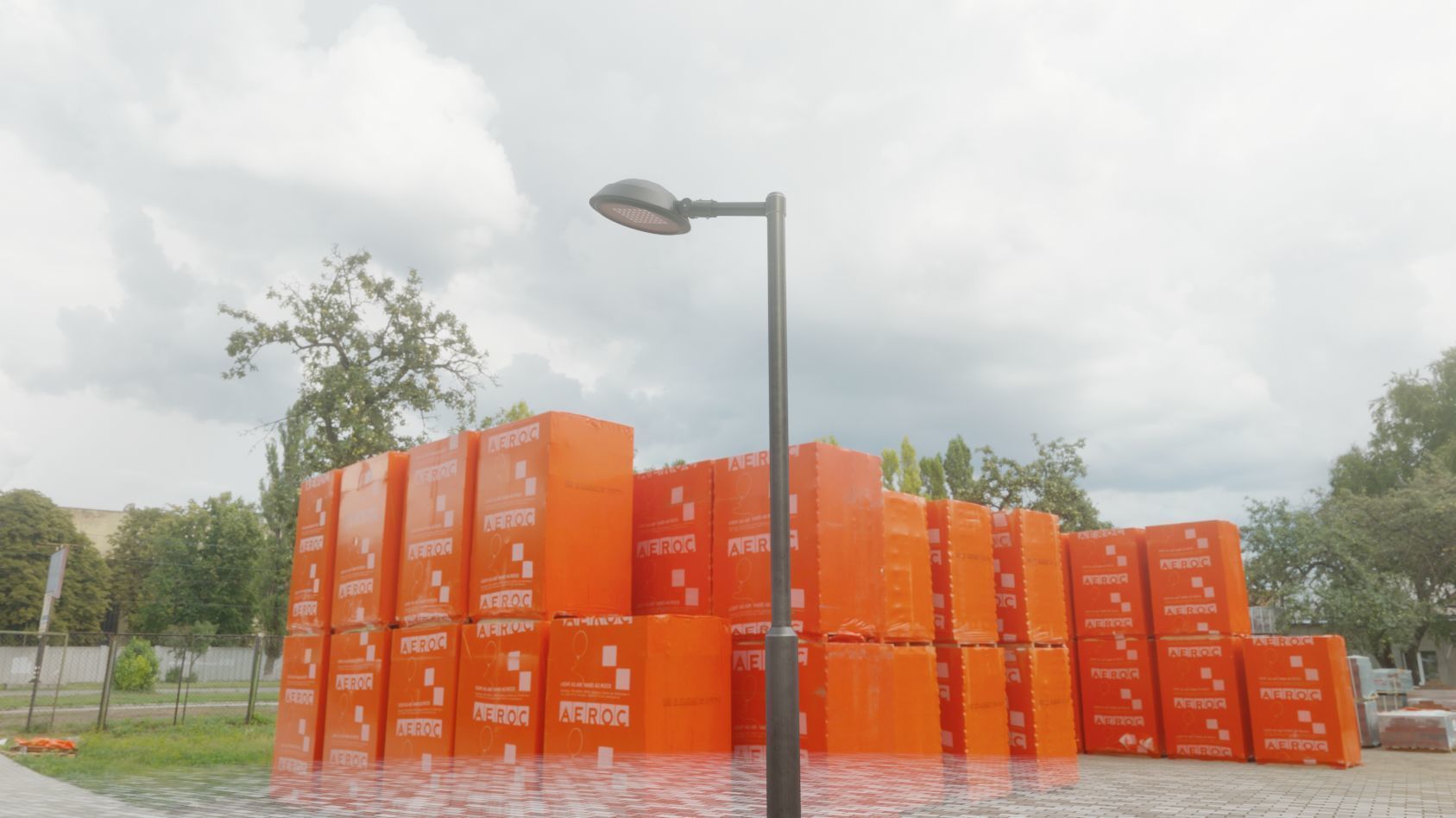 Street Light 15 version 1 3m with pole 3 Low-poly 3D model_84