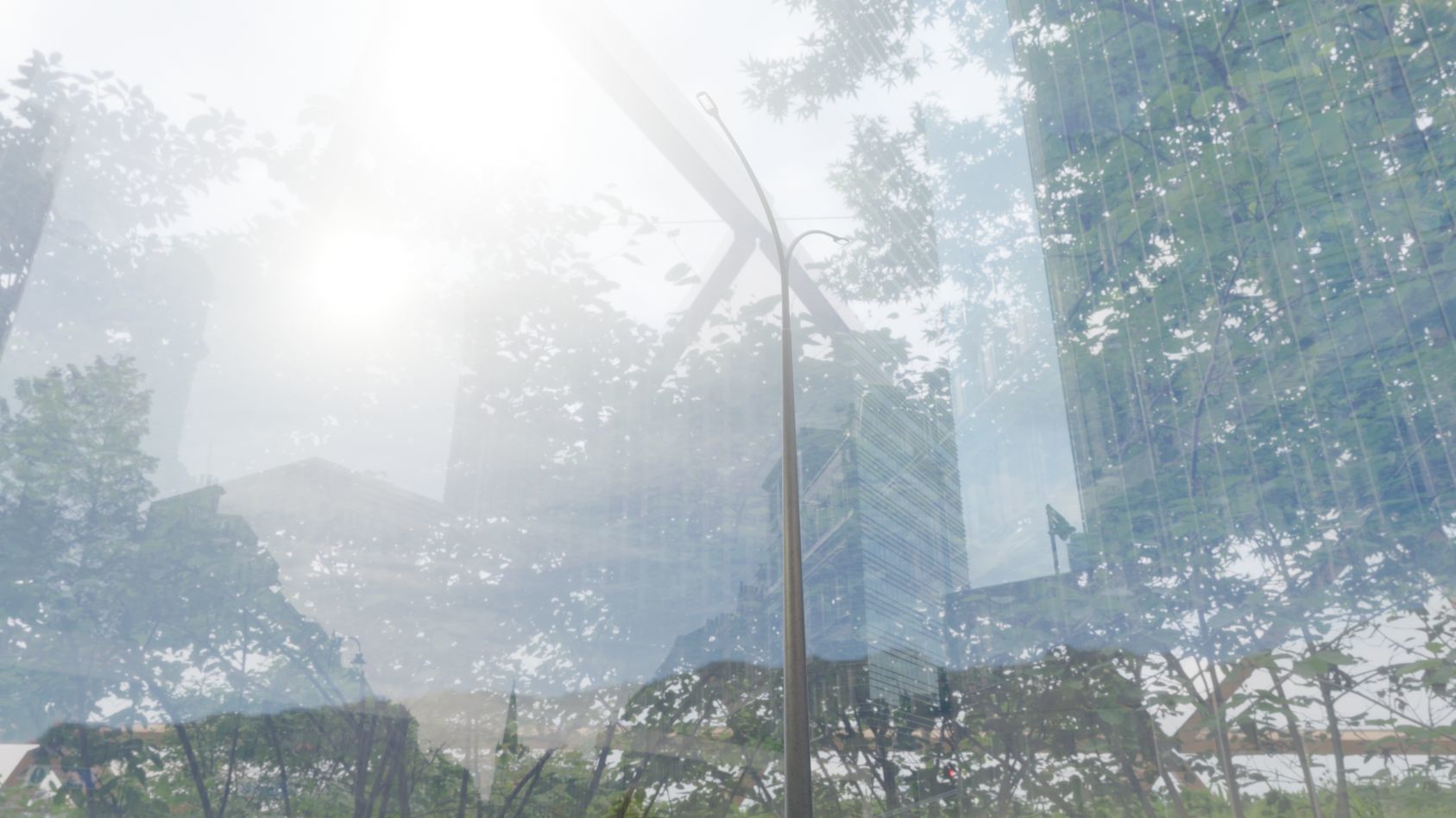 Street Light 12 version 16 10m with pole 4 Low-poly 3D model_48