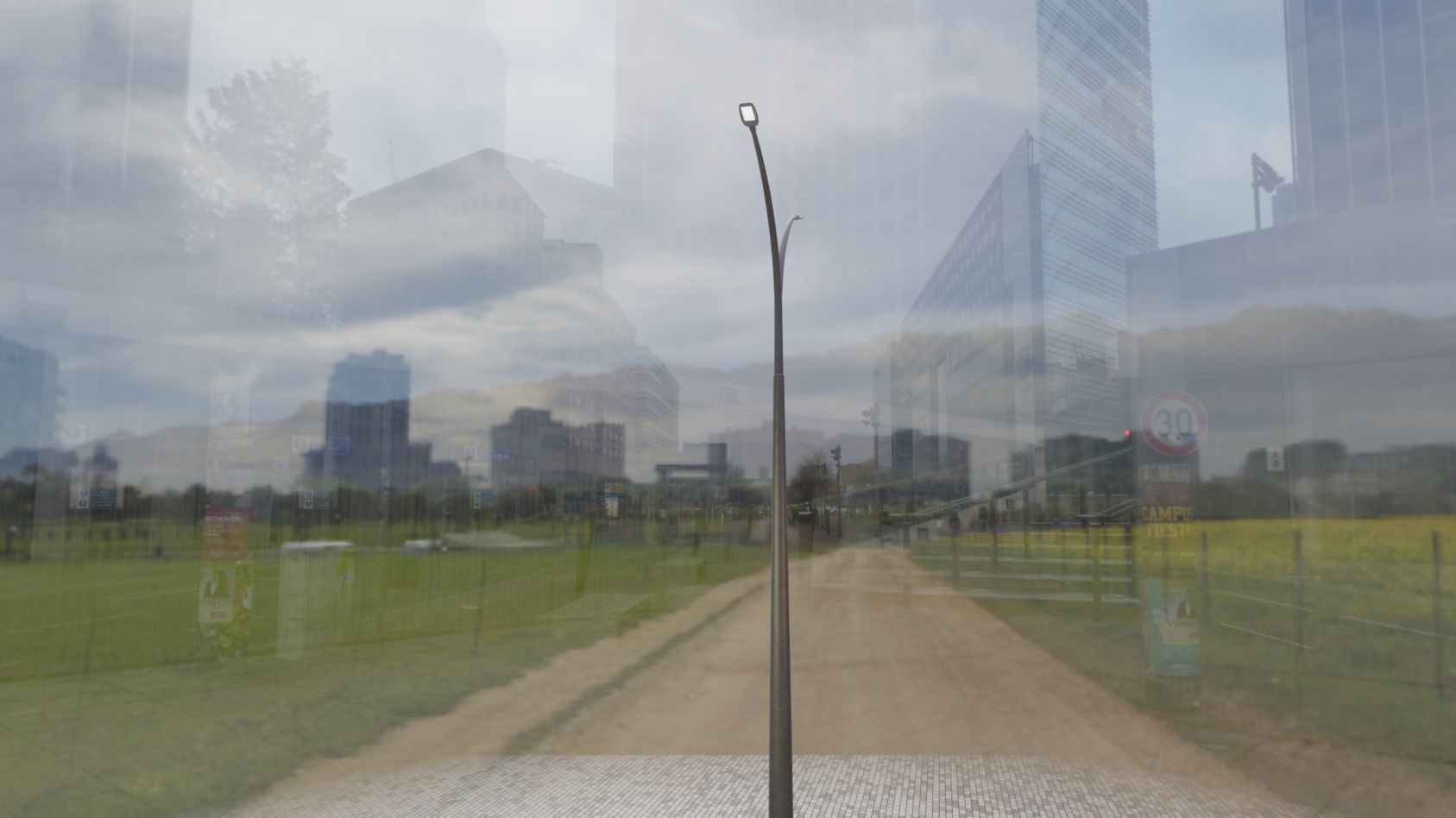 Street Light 12 version 16 10m with pole 4 Low-poly 3D model_79