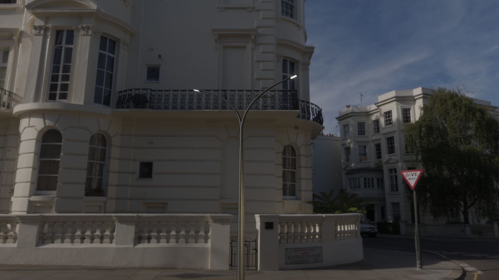 Street Light 12 version 16 10m with pole 4 Low-poly 3D model_72