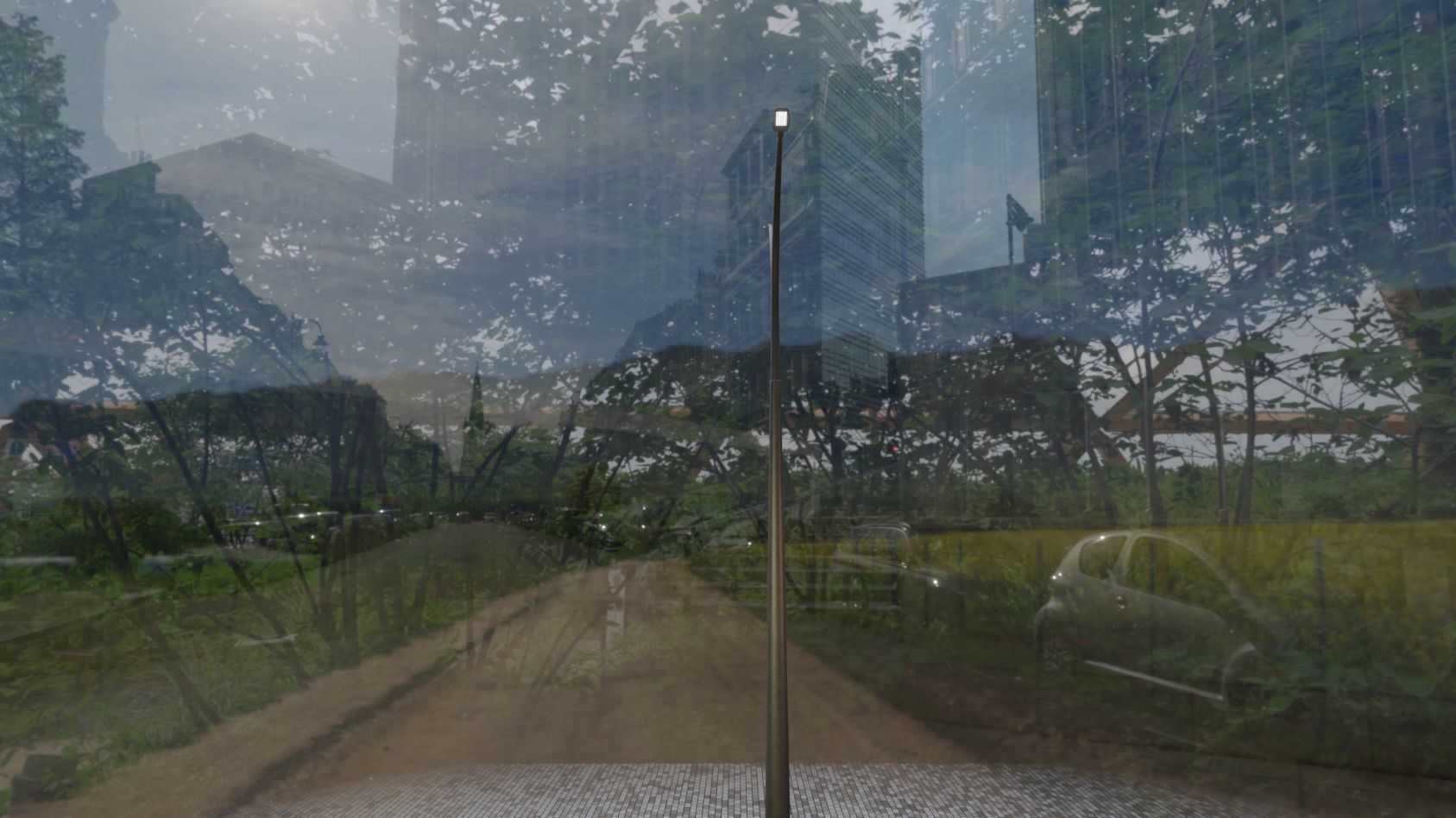 Street Light 12 version 16 10m with pole 4 Low-poly 3D model_78