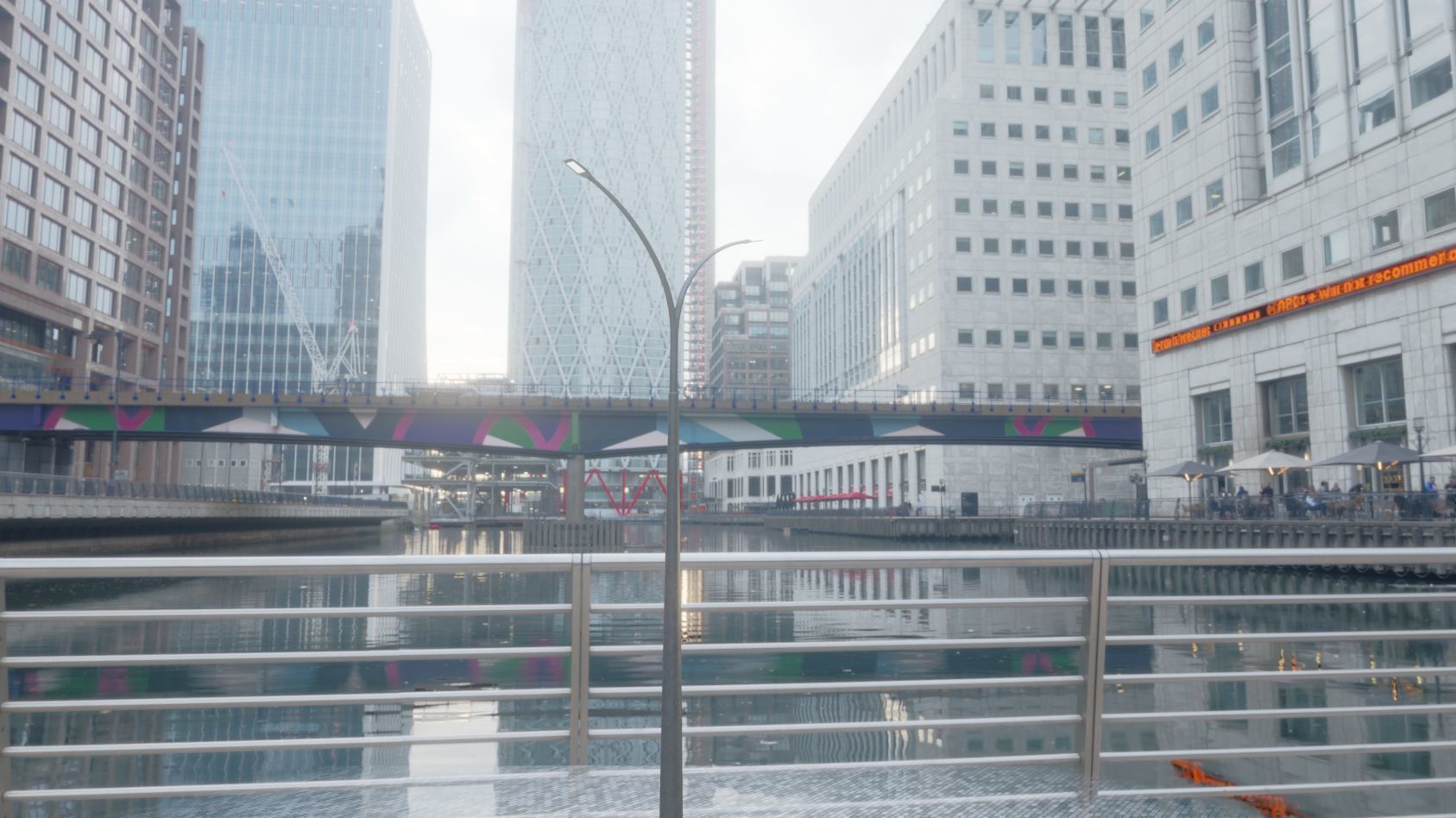 Street Light 12 version 16 10m with pole 4 Low-poly 3D model_98