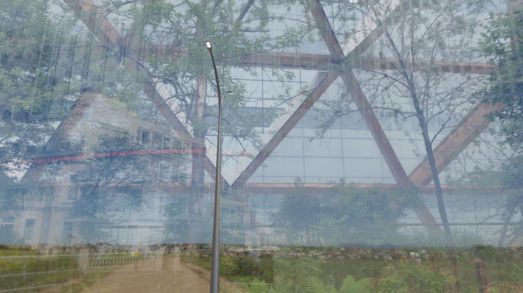 Street Light 12 version 16 10m with pole 4 Low-poly 3D model_63