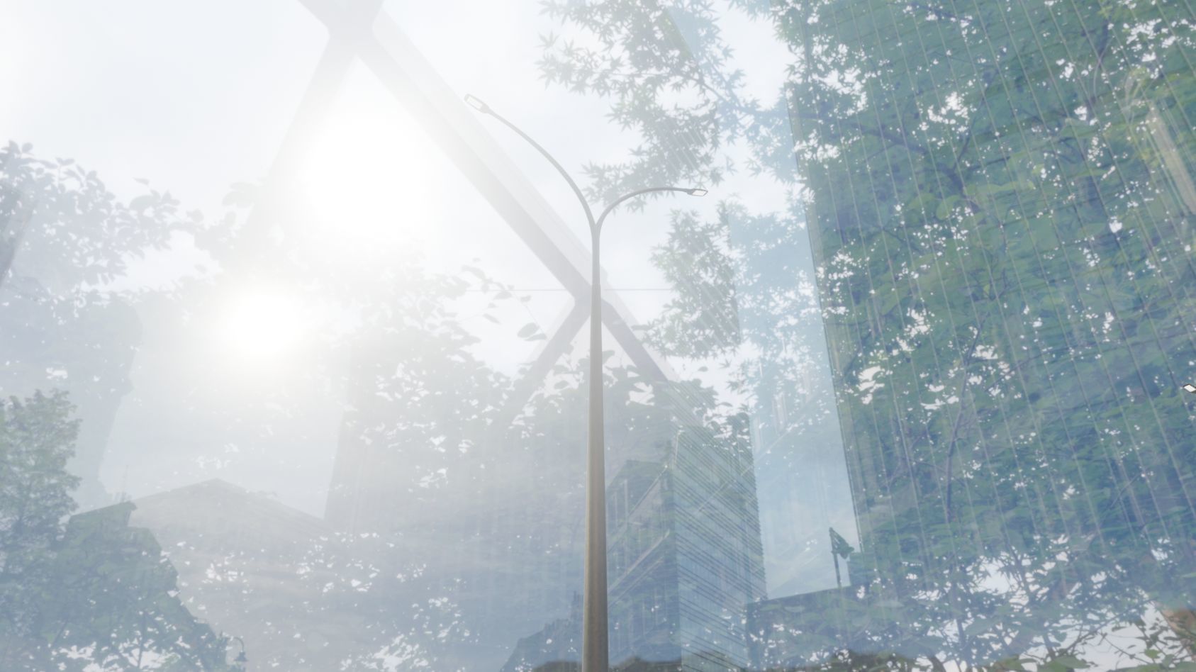 Street Light 12 version 16 10m with pole 4 Low-poly 3D model_18