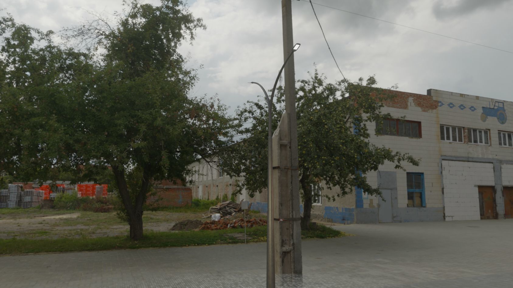 Street Light 12 version 16 10m with pole 4 Low-poly 3D model_76