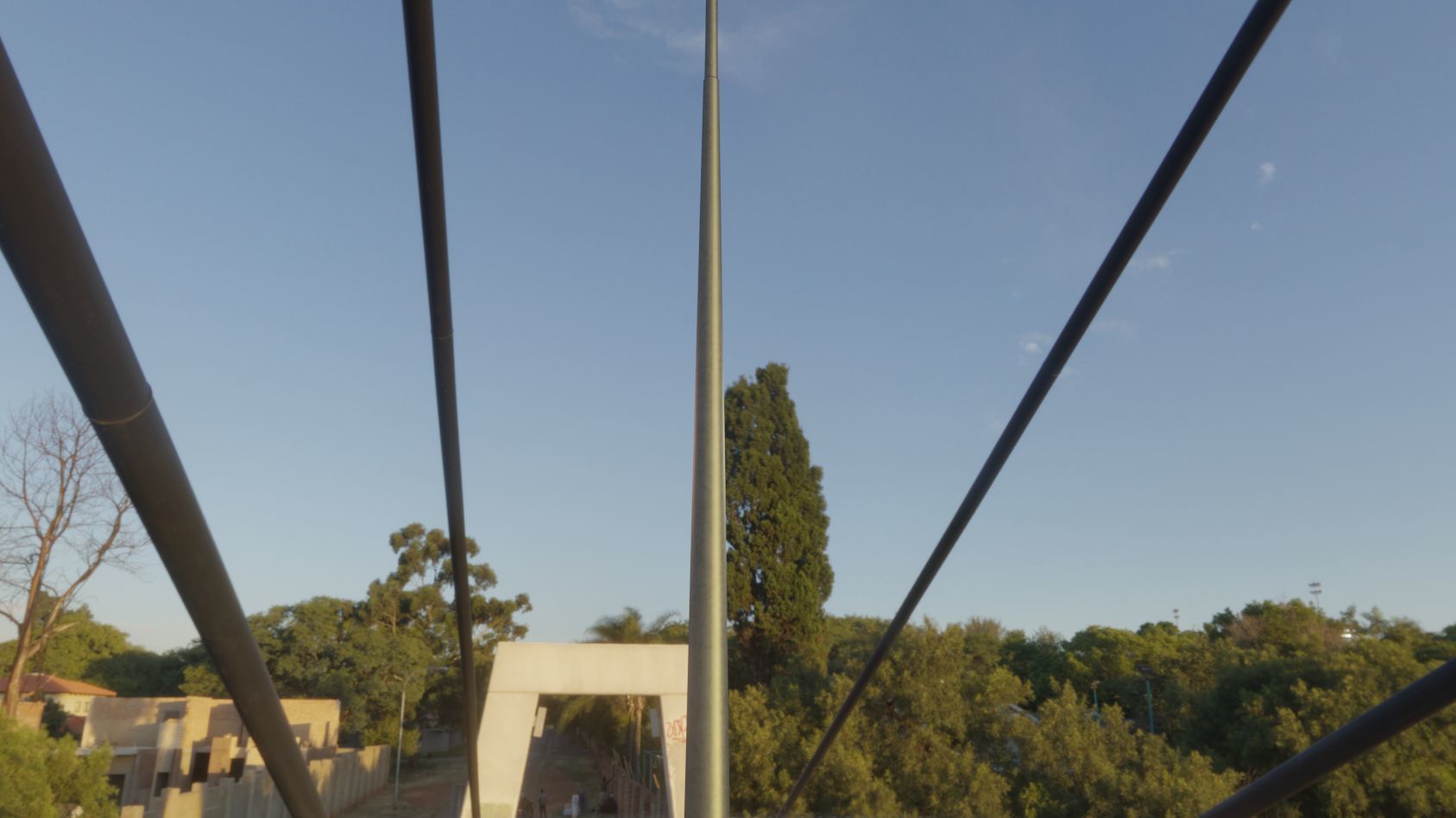 Street Light 12 version 16 10m with pole 4 Low-poly 3D model_30