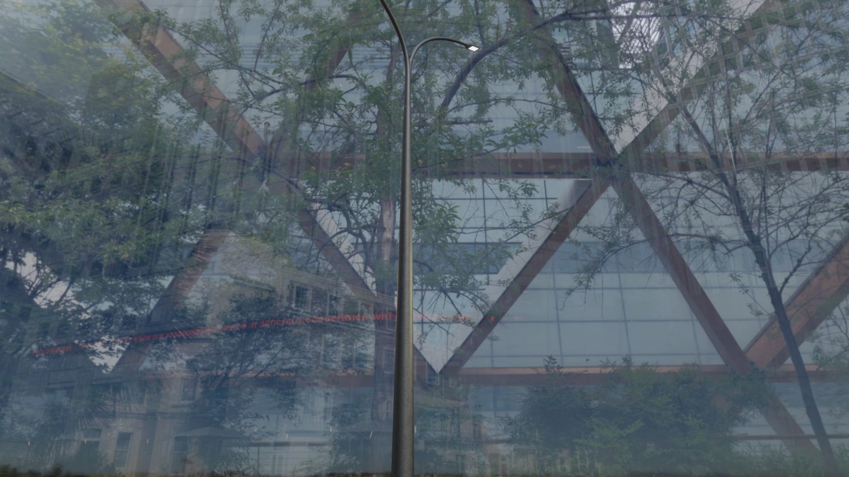 Street Light 12 version 16 10m with pole 4 Low-poly 3D model_33