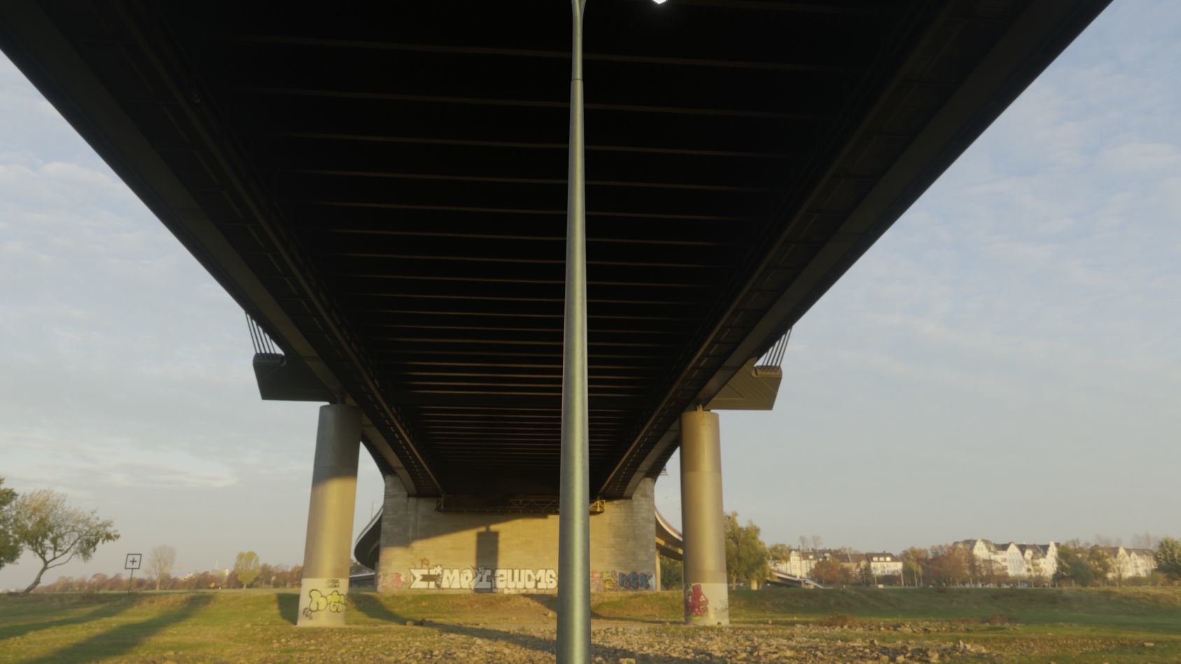 Street Light 12 version 16 10m with pole 4 Low-poly 3D model_32