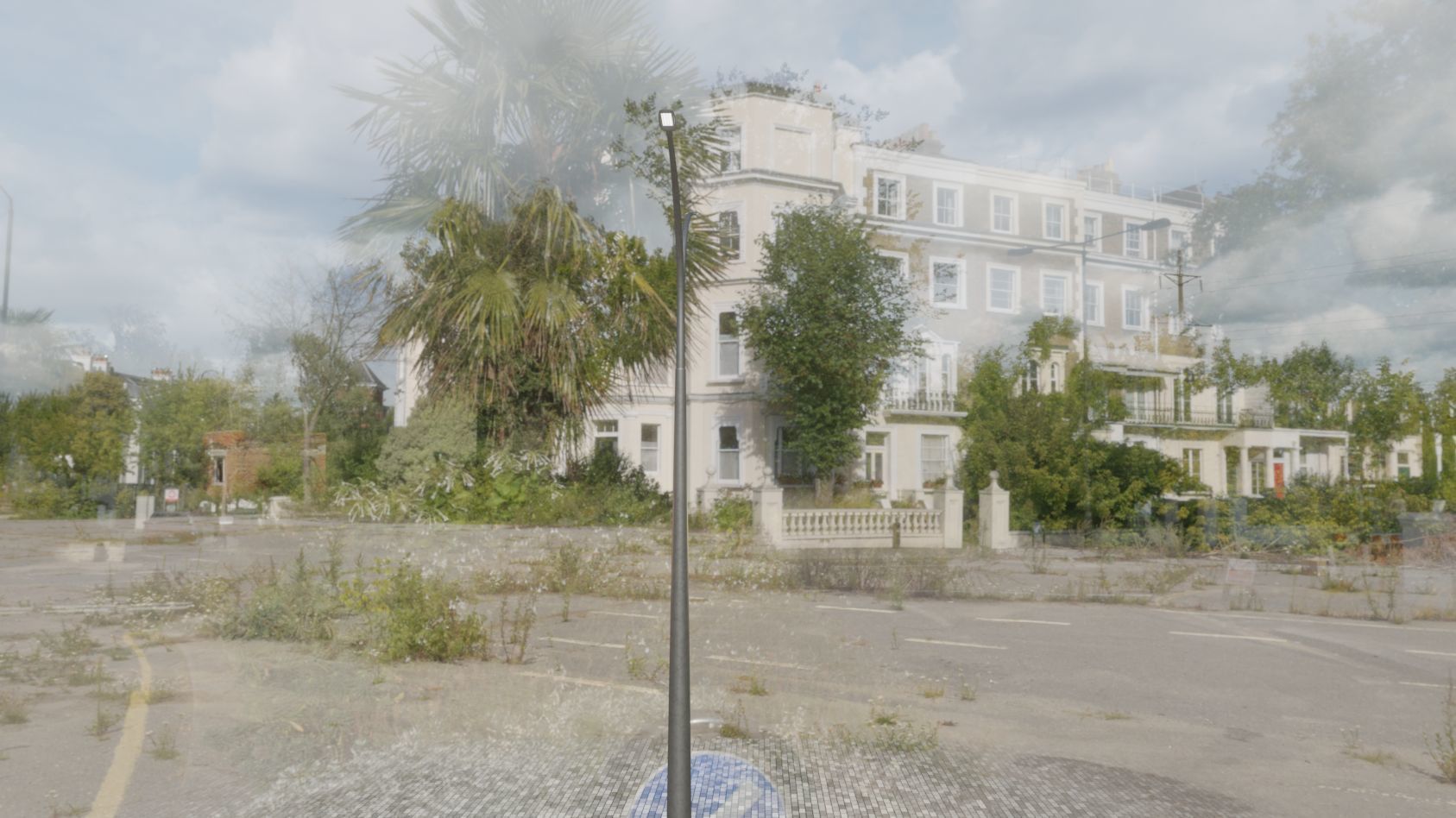 Street Light 12 version 16 10m with pole 4 Low-poly 3D model_95