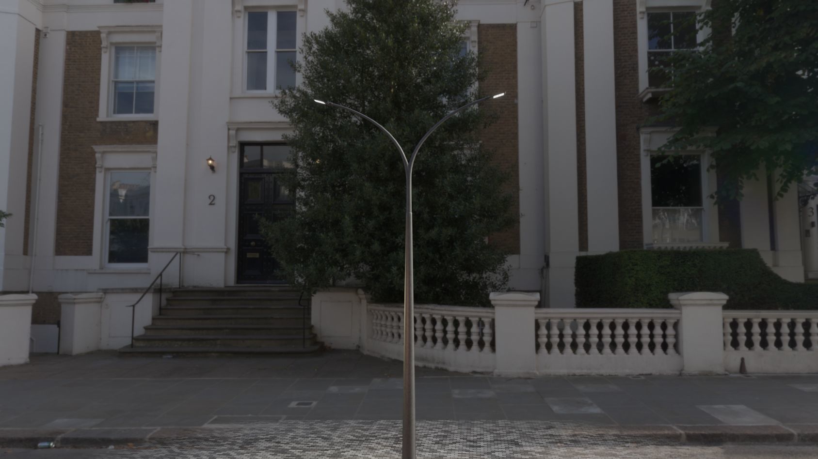 Street Light 12 version 16 10m with pole 4 Low-poly 3D model_87