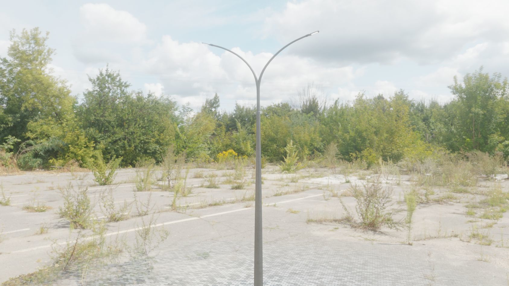 Street Light 12 version 16 10m with pole 4 Low-poly 3D model_88