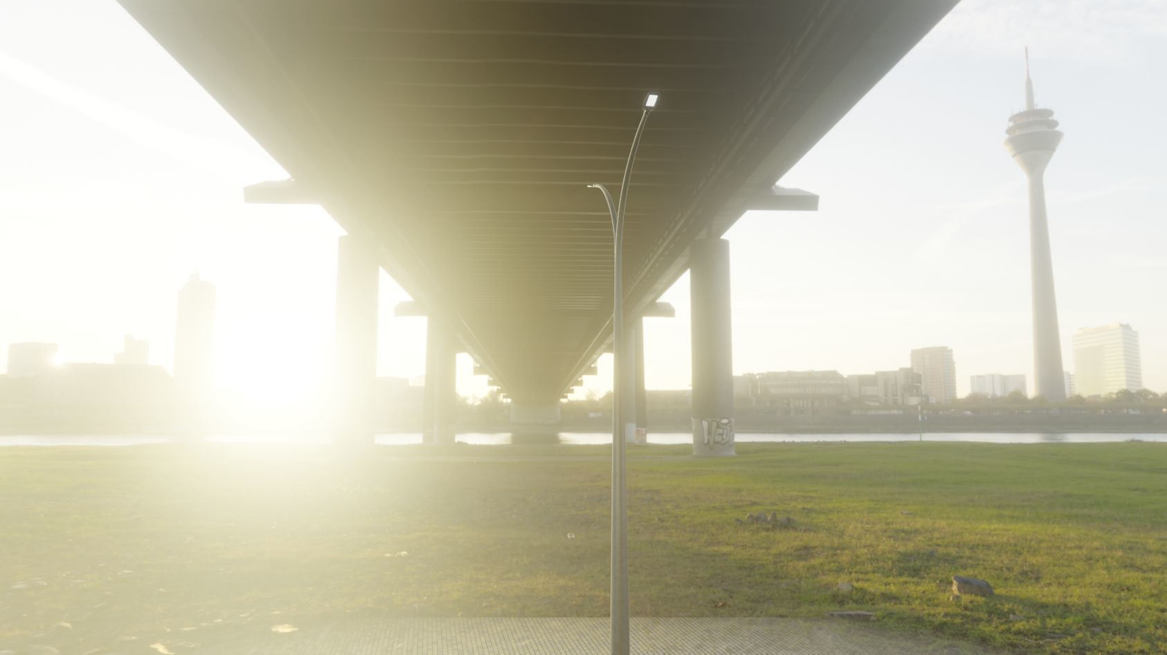 Street Light 12 version 16 10m with pole 4 Low-poly 3D model_77