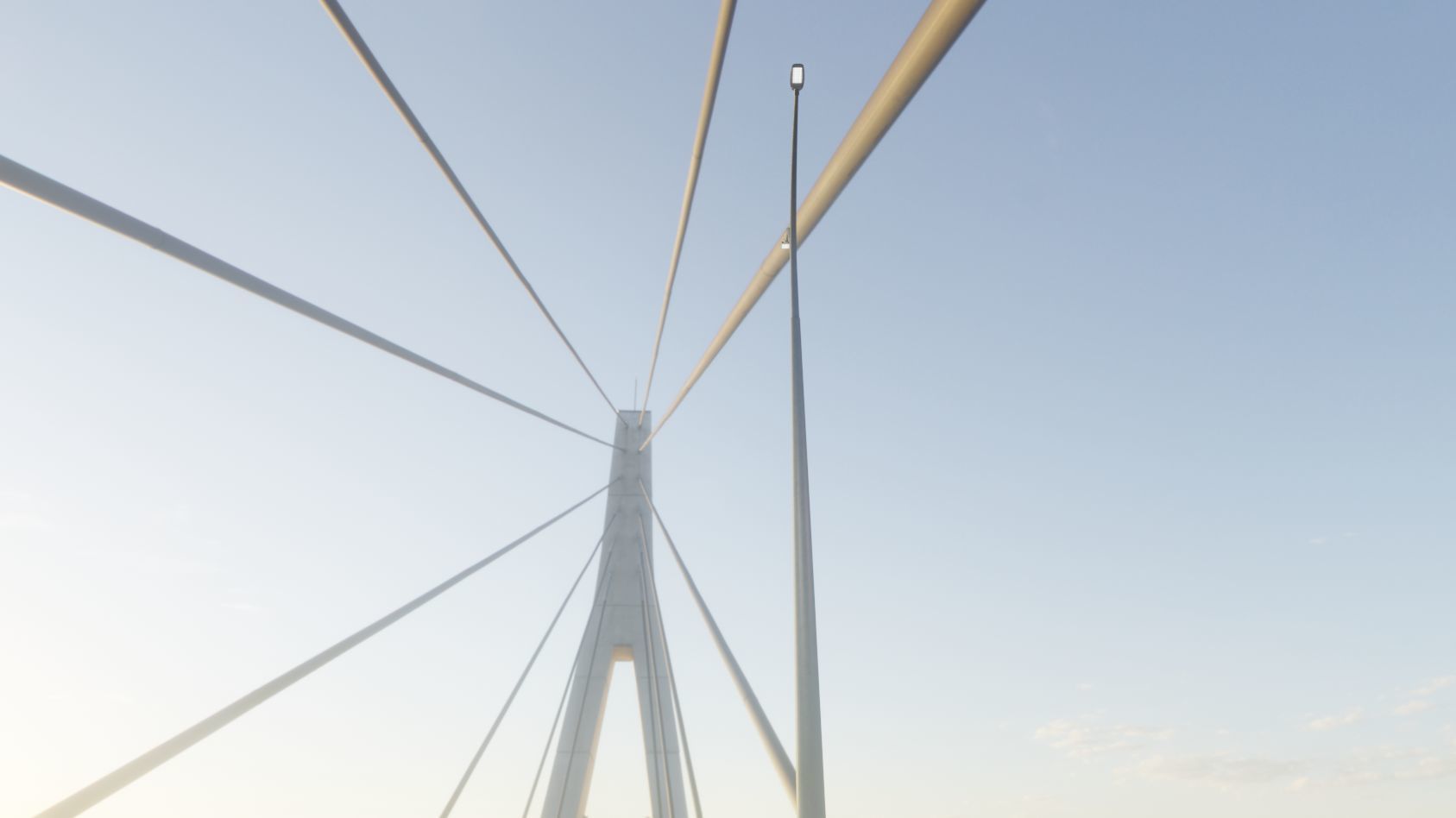 Street Light 12 version 16 10m with pole 4 Low-poly 3D model_45