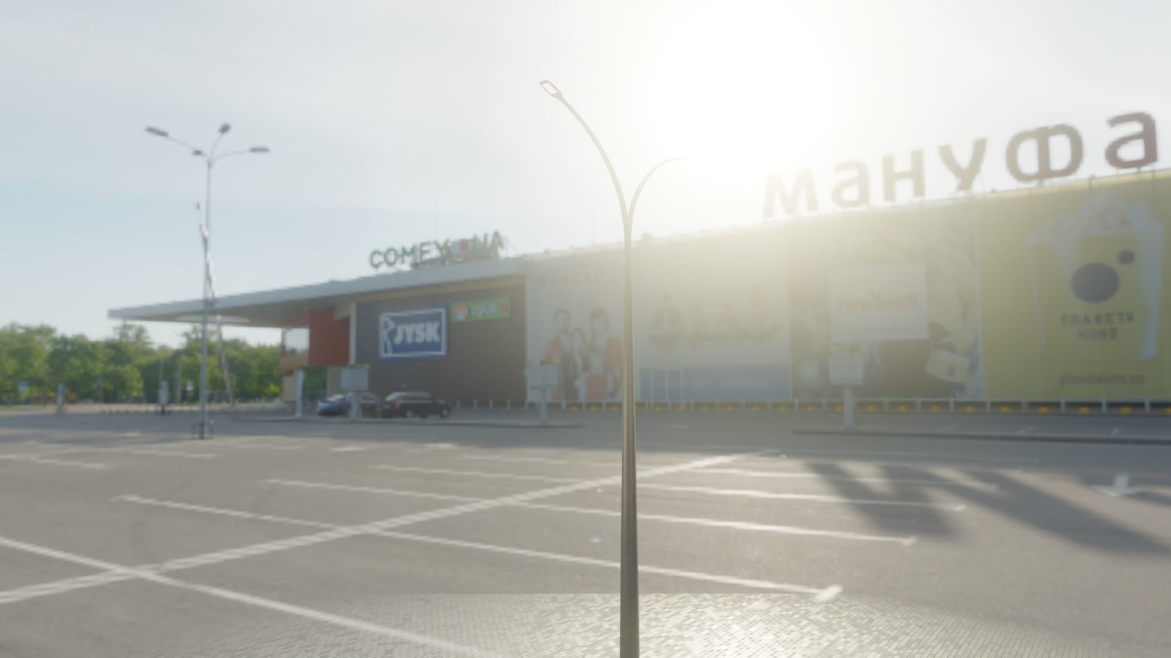 Street Light 12 version 16 10m with pole 4 Low-poly 3D model_81