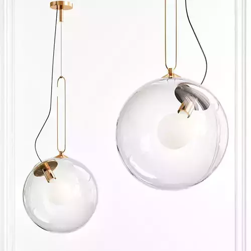 SIRIL glass globe pendant light
