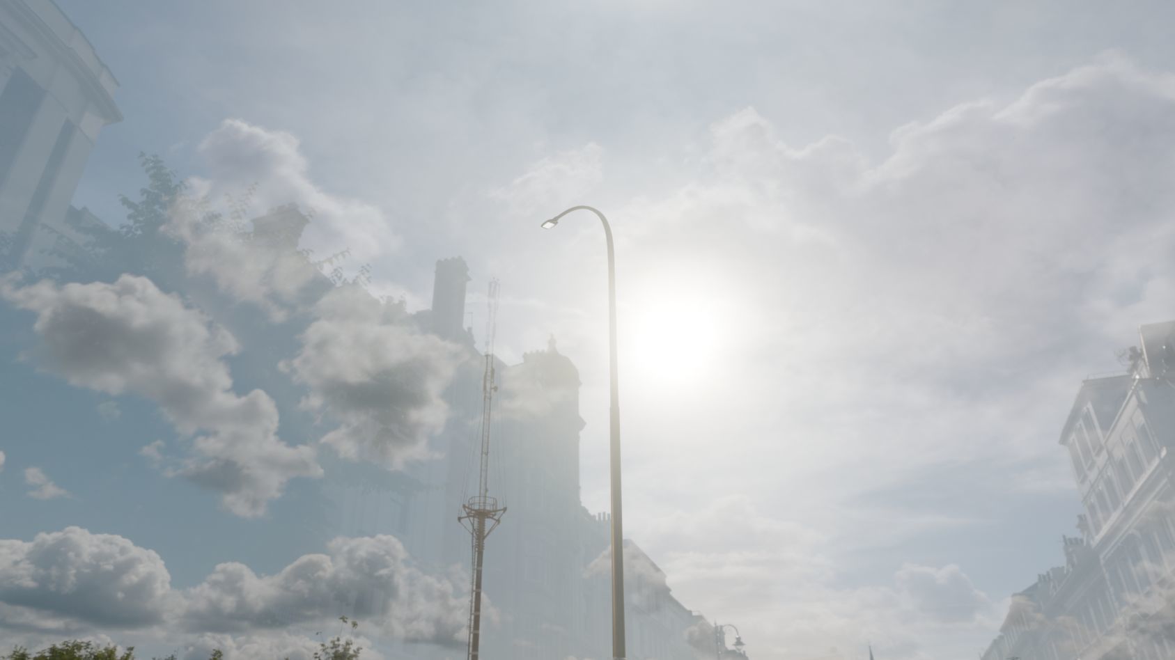 Street Light 12 version 15 10m with pole 1 Low-poly 3D model_60