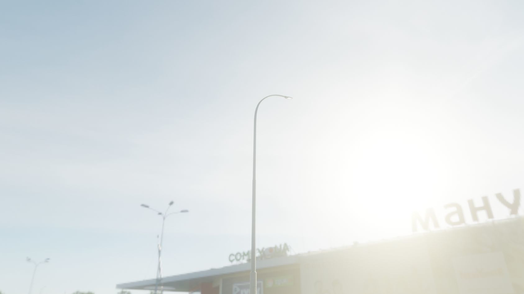 Street Light 12 version 15 10m with pole 1 Low-poly 3D model_3