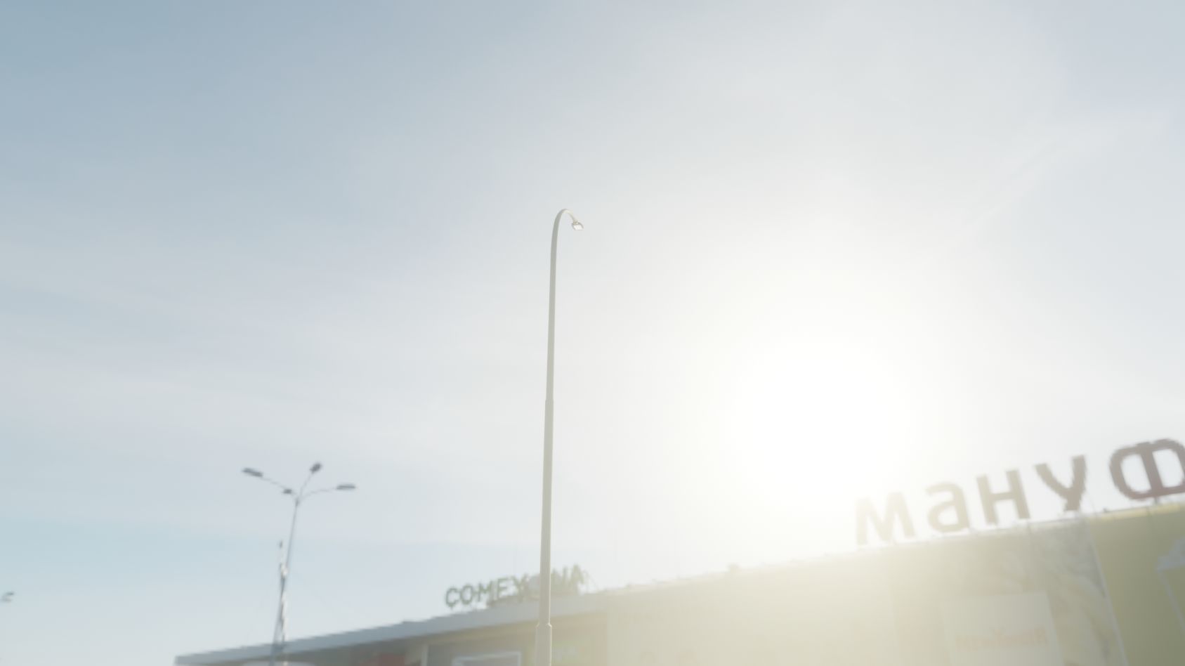 Street Light 12 version 15 10m with pole 1 Low-poly 3D model_31