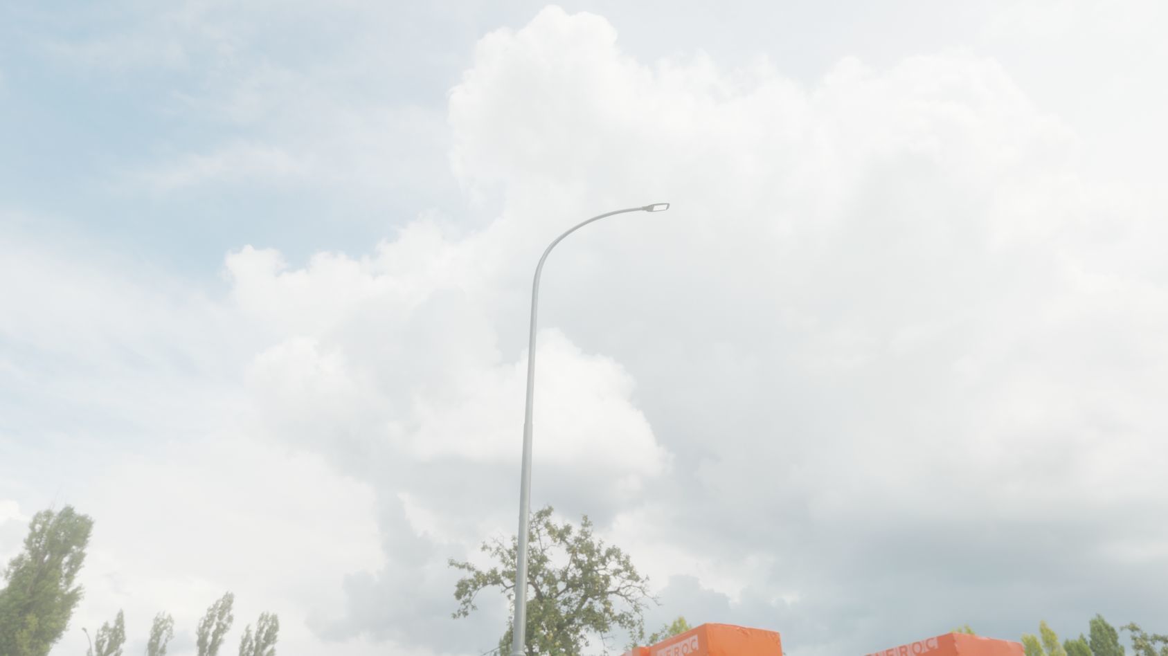 Street Light 12 version 15 10m with pole 1 Low-poly 3D model_71