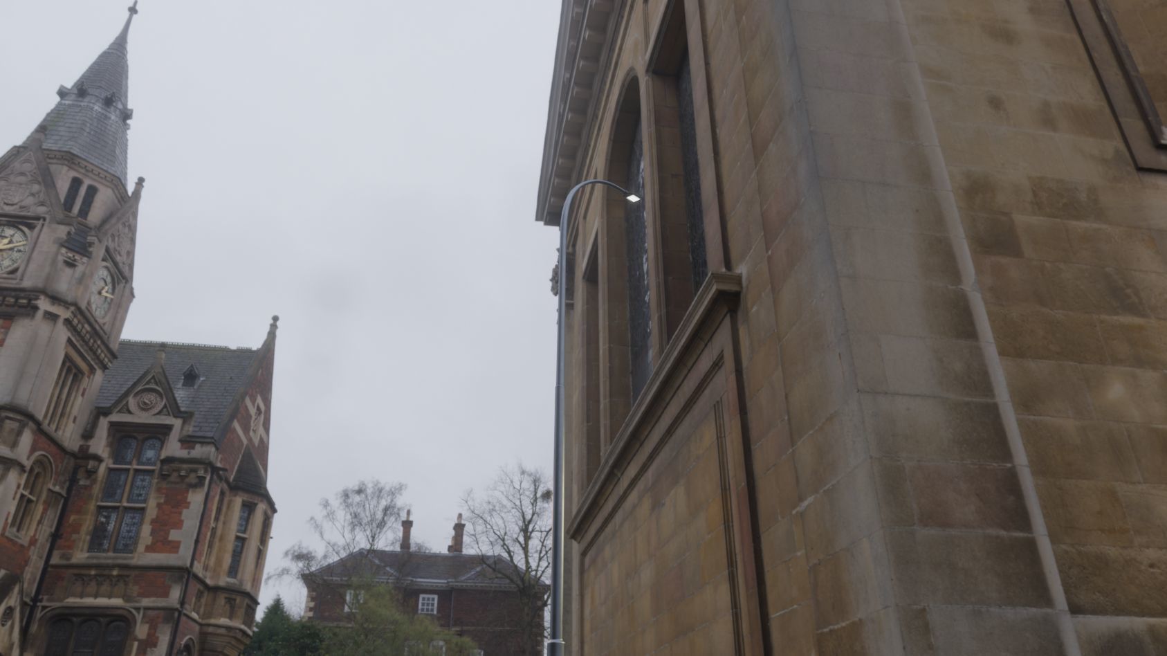 Street Light 12 version 15 10m with pole 1 Low-poly 3D model_99