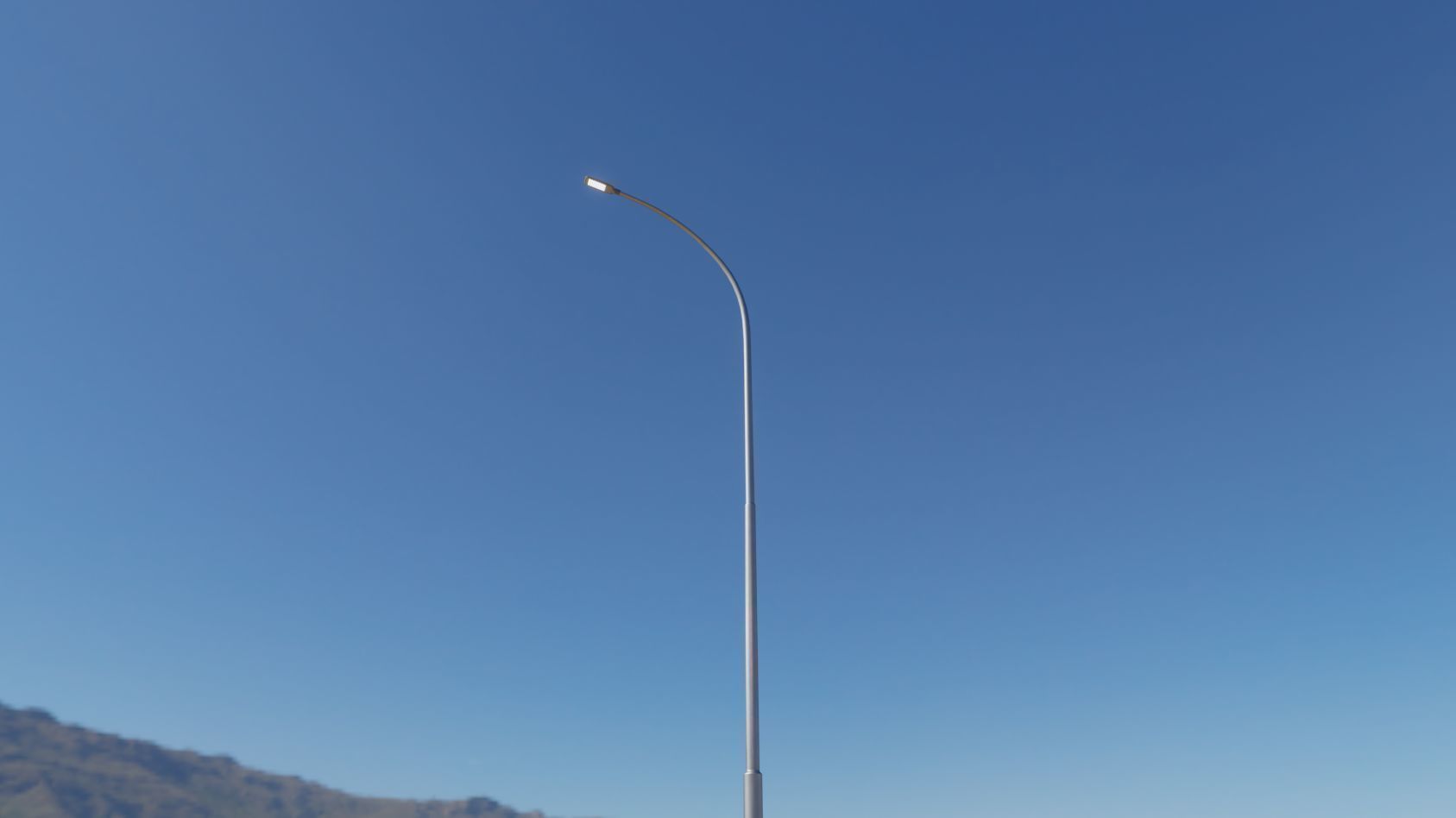 Street Light 12 version 15 10m with pole 1 Low-poly 3D model_20