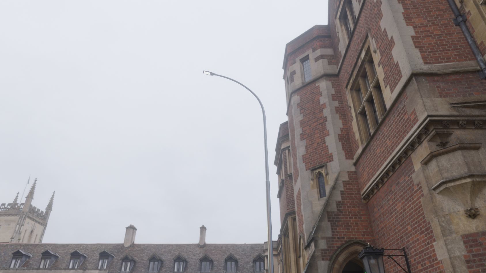 Street Light 12 version 15 10m with pole 1 Low-poly 3D model_54