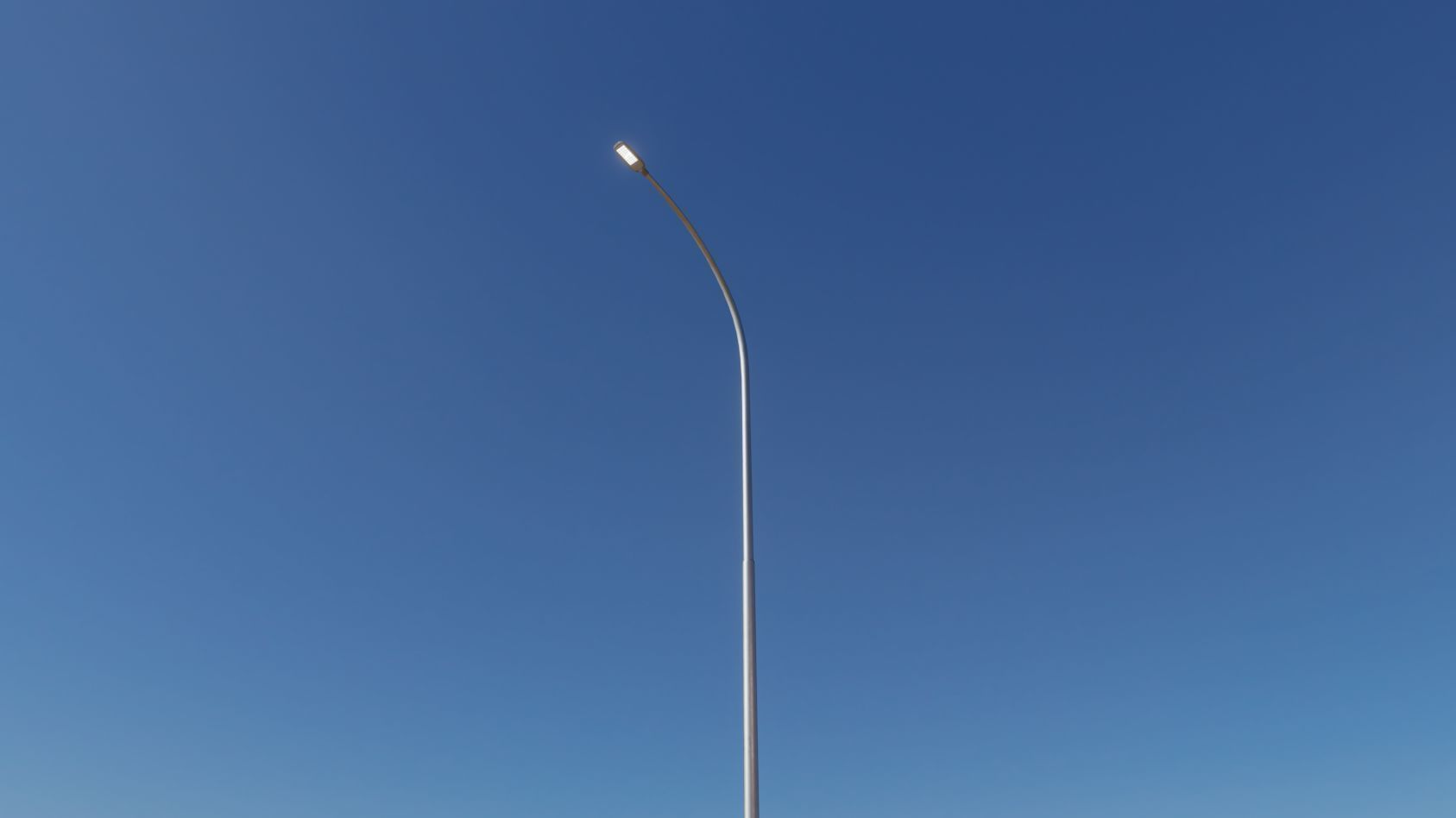 Street Light 12 version 15 10m with pole 1 Low-poly 3D model_50