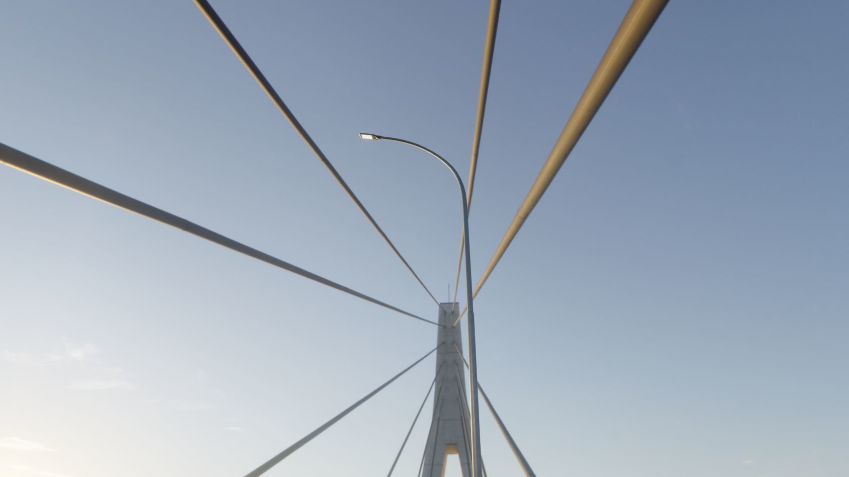 Street Light 12 version 15 10m with pole 1 Low-poly 3D model_55