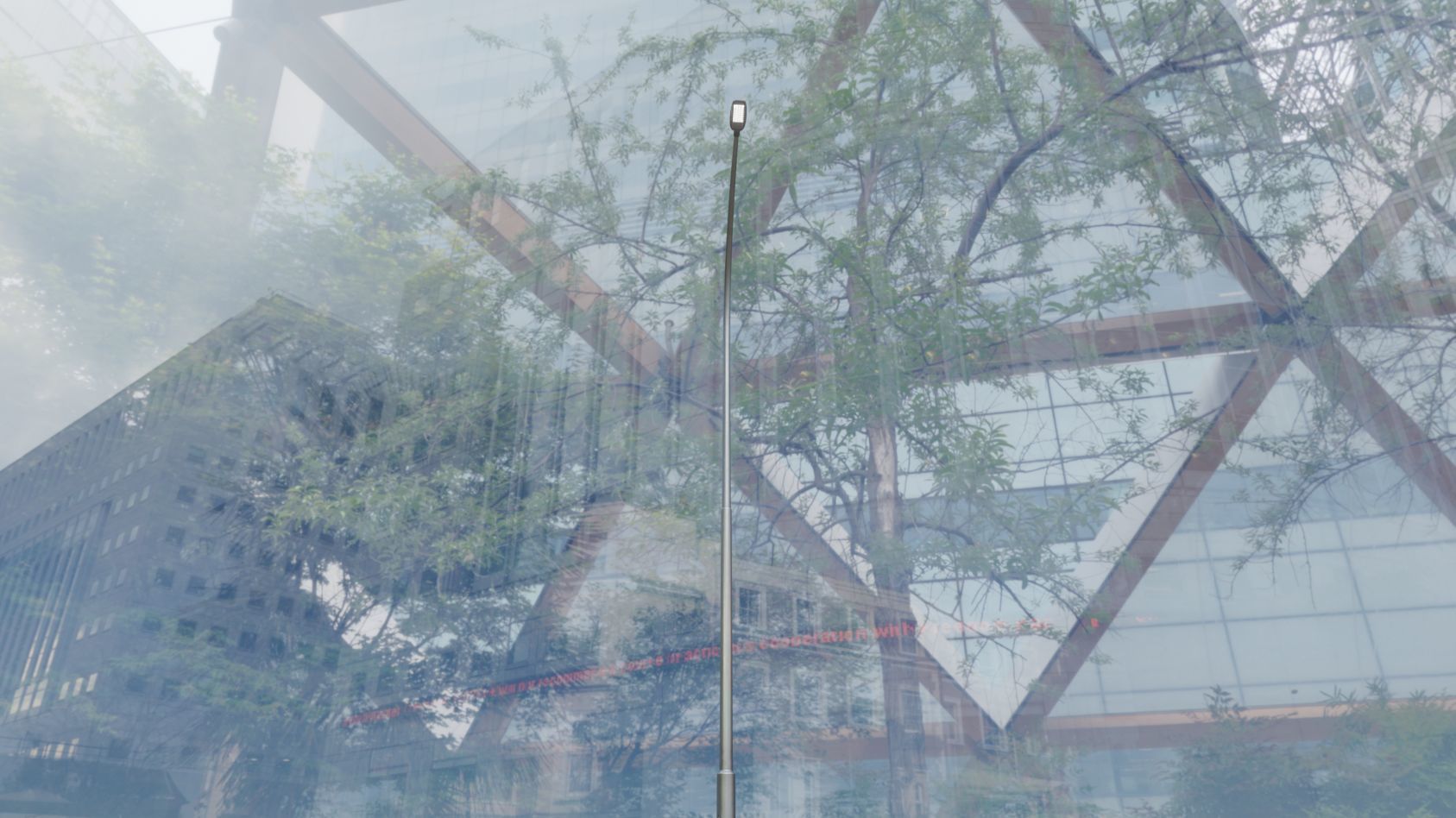 Street Light 12 version 15 10m with pole 1 Low-poly 3D model_14