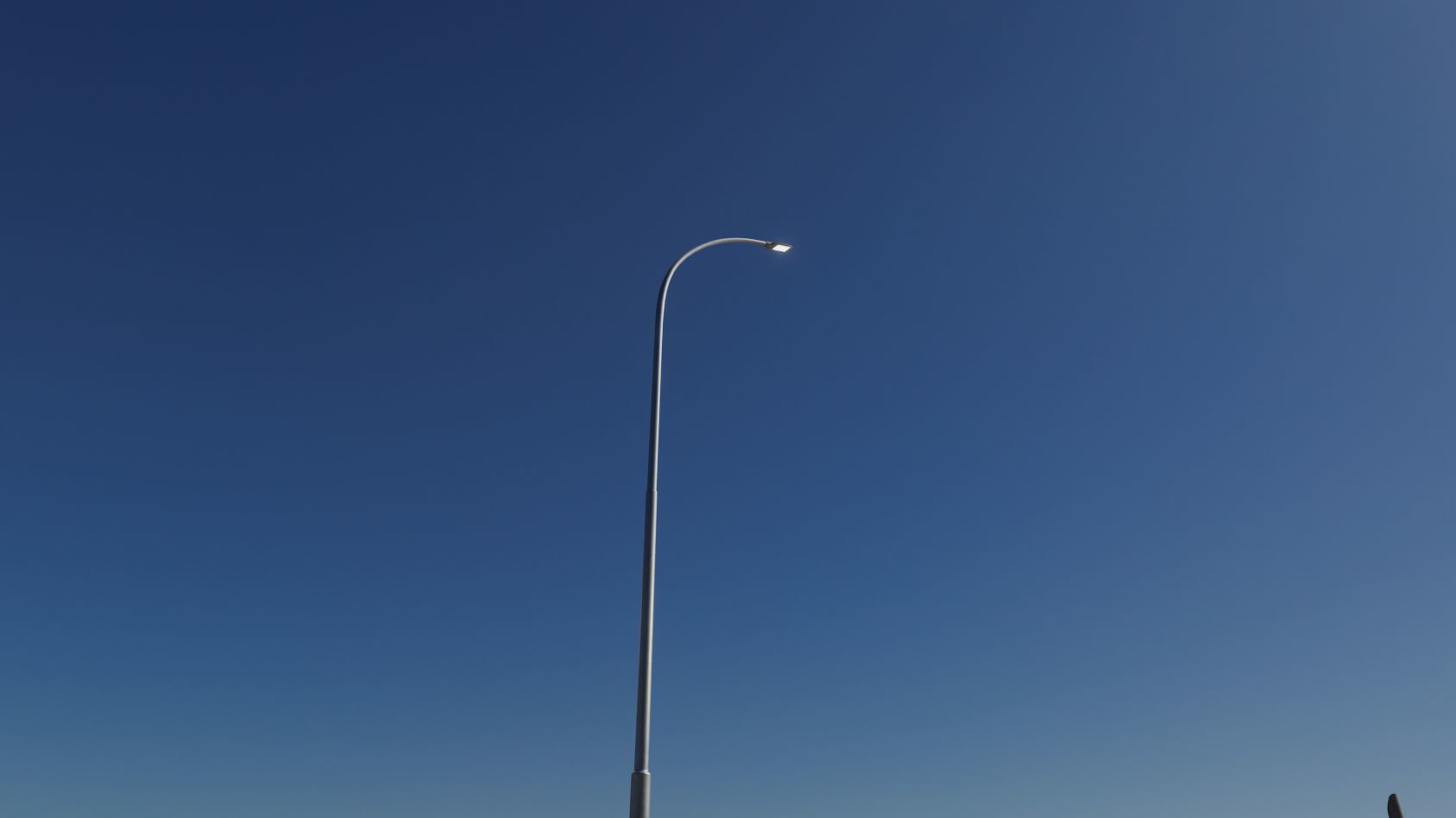 Street Light 12 version 15 10m with pole 1 Low-poly 3D model_35