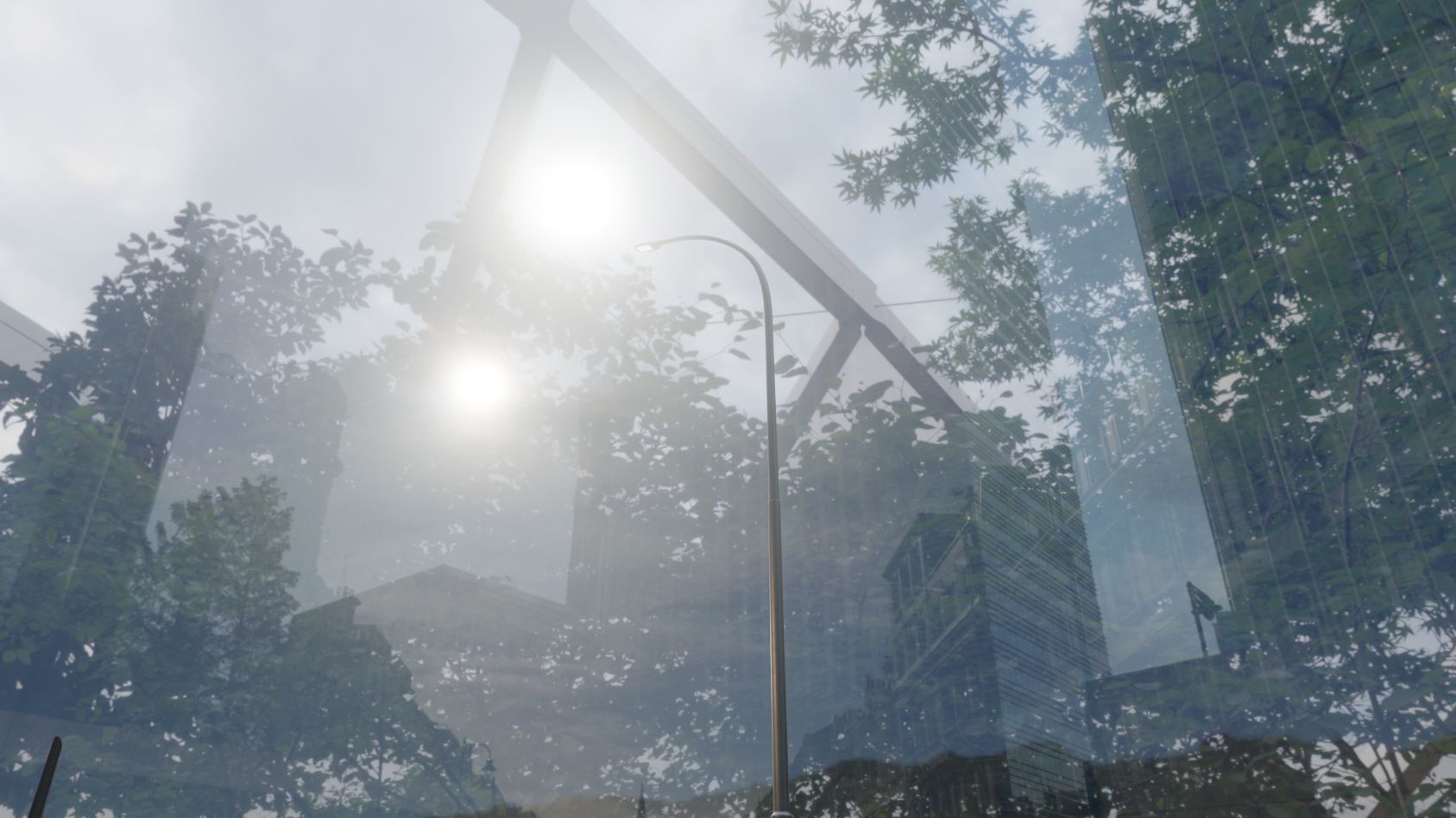 Street Light 12 version 15 10m with pole 1 Low-poly 3D model_58