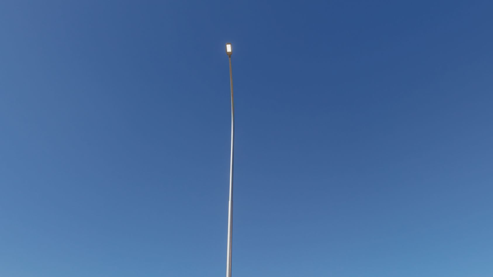 Street Light 12 version 15 10m with pole 1 Low-poly 3D model_80