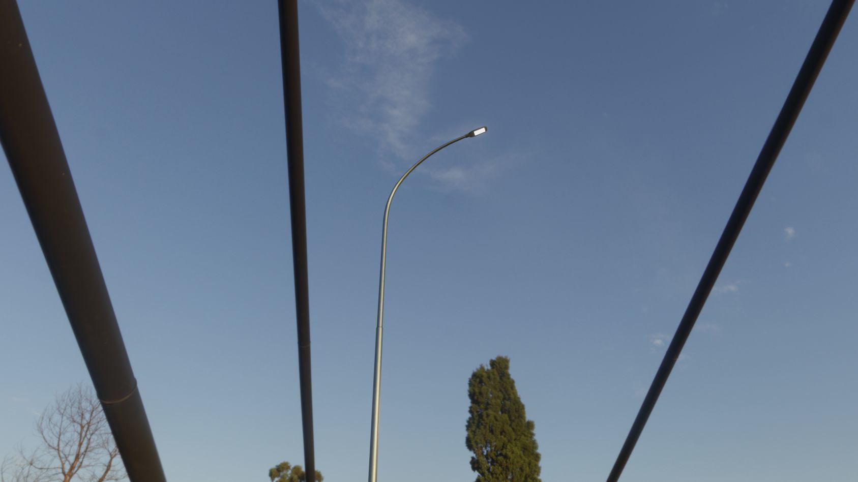 Street Light 12 version 15 10m with pole 1 Low-poly 3D model_40