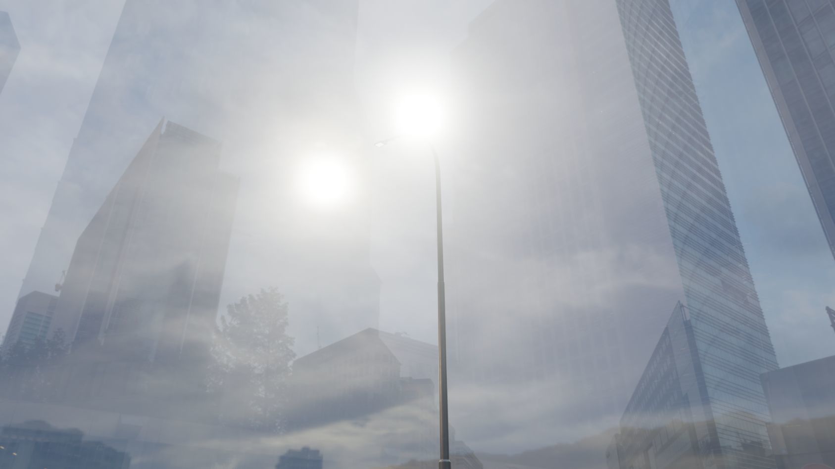 Street Light 12 version 15 10m with pole 1 Low-poly 3D model_59