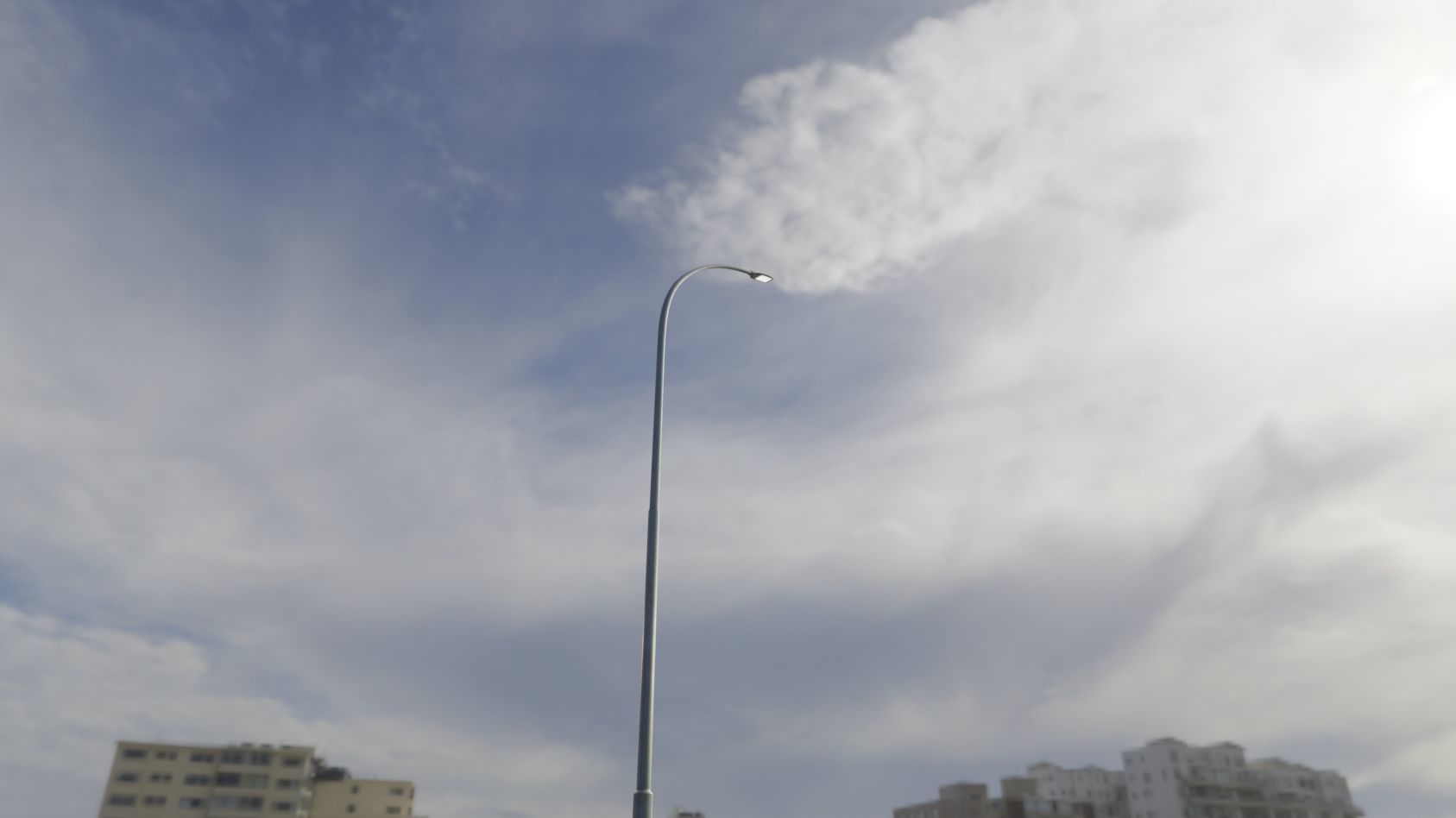 Street Light 12 version 15 10m with pole 1 Low-poly 3D model_34