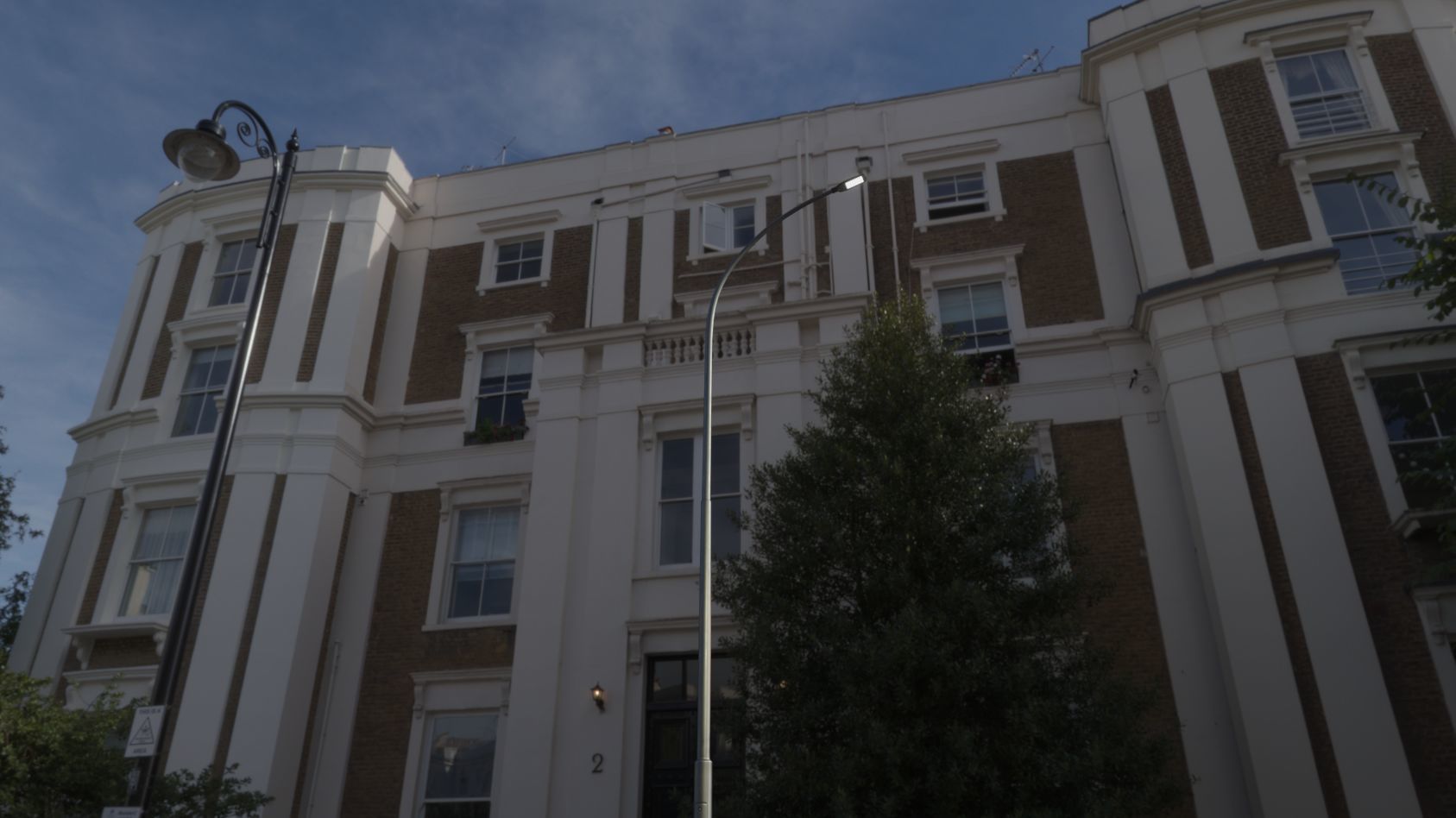 Street Light 12 version 15 10m with pole 1 Low-poly 3D model_8