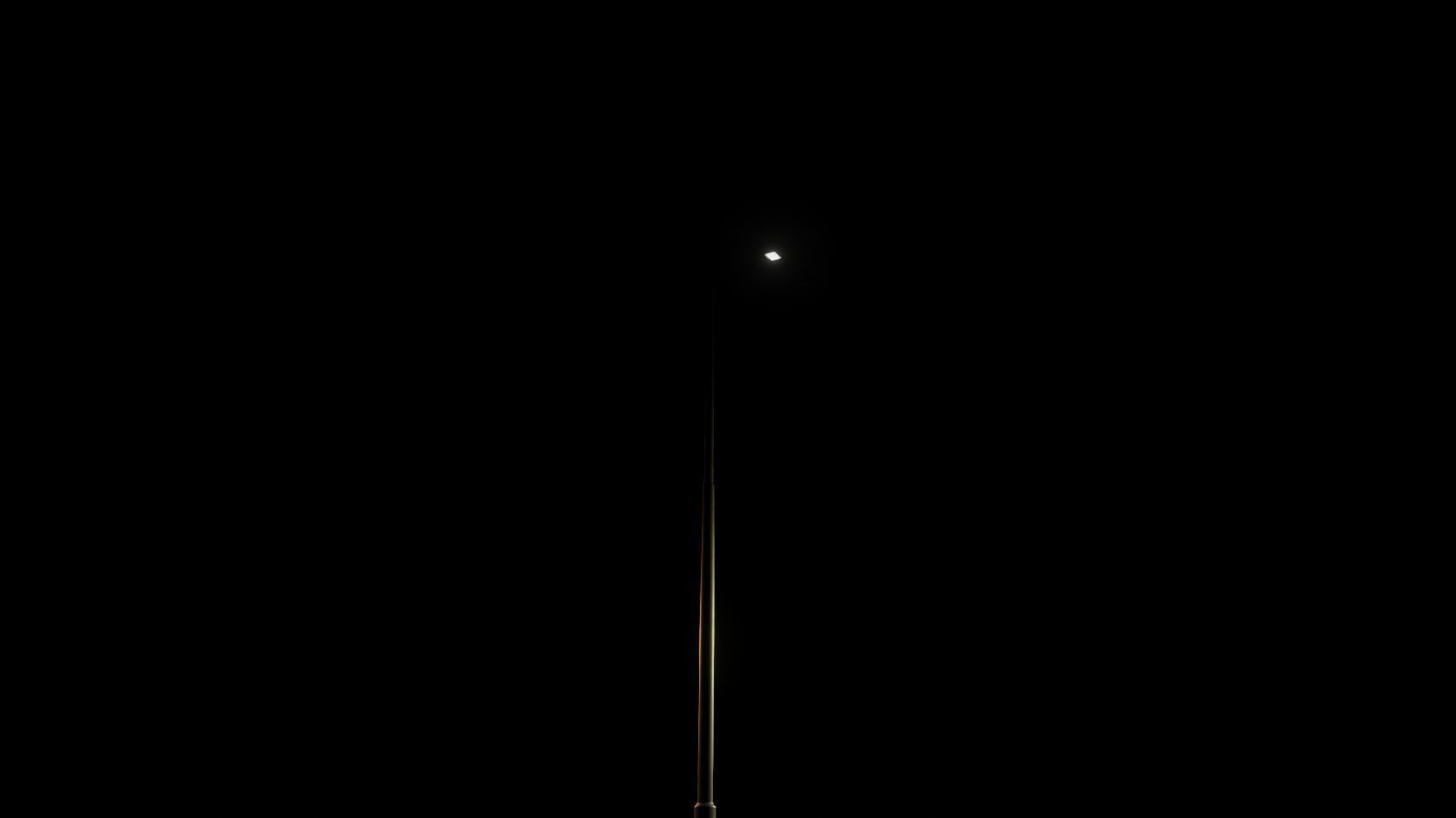 Street Light 12 version 15 10m with pole 1 Low-poly 3D model_98