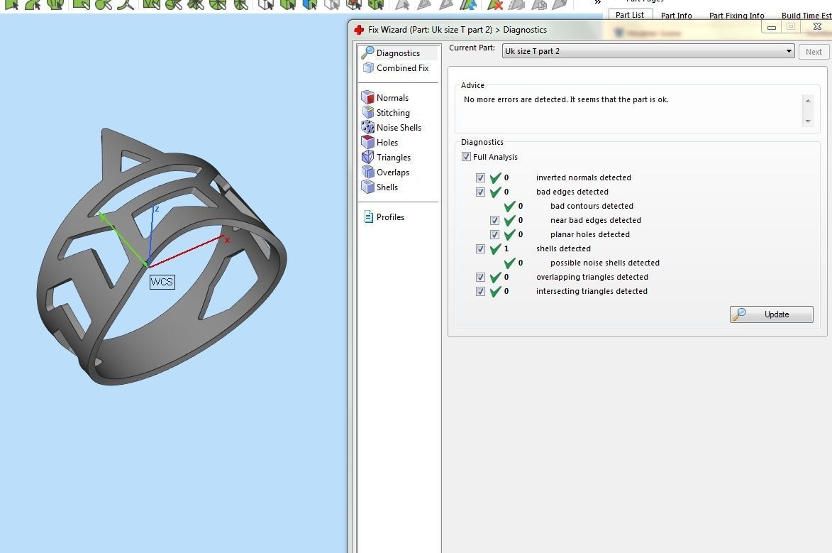 Star ring with diamonds 3D print model_26