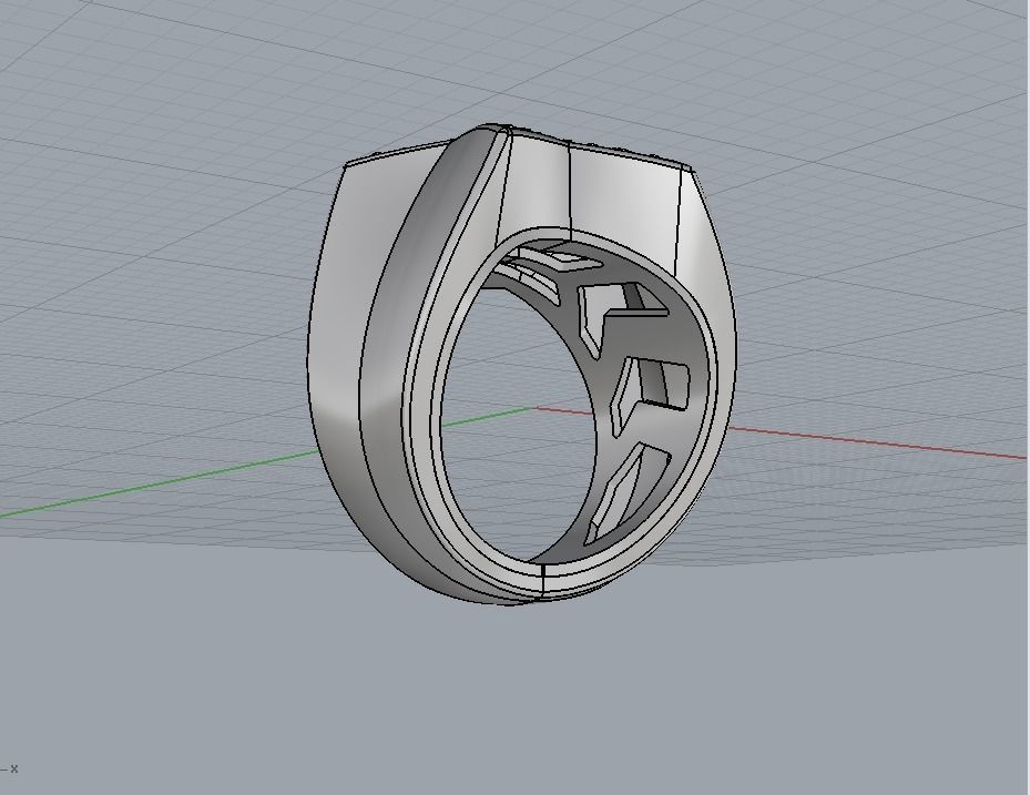 Star ring with diamonds 3D print model_8
