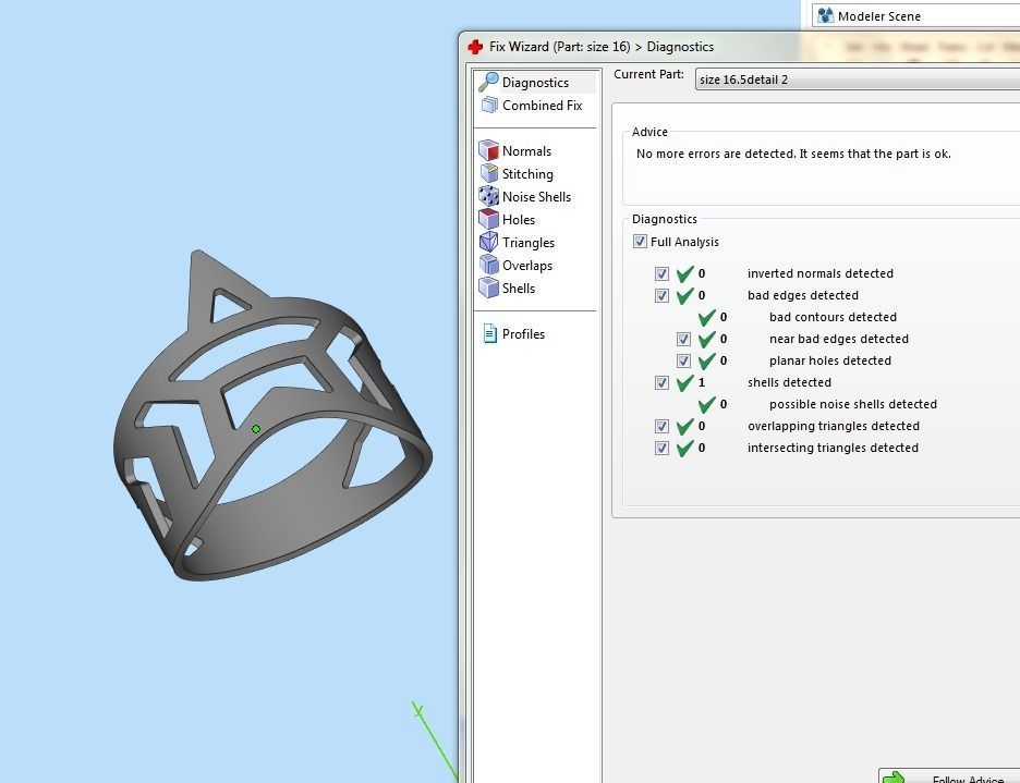 Star ring with diamonds 3D print model_22