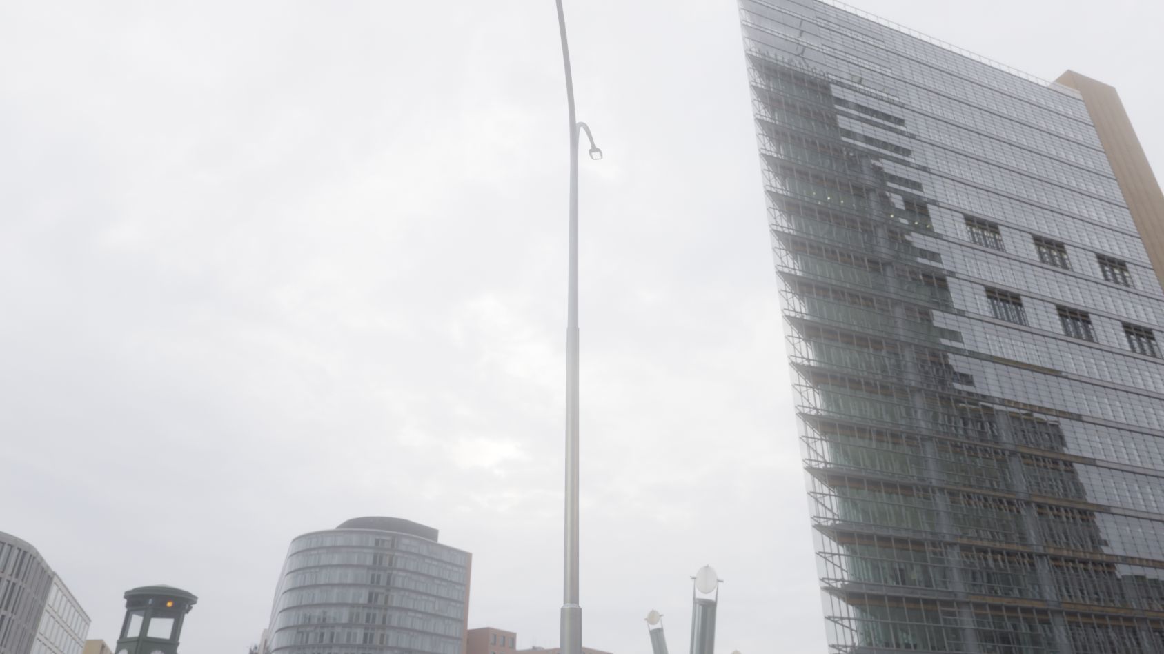 Street Light 12 version 14 10m with pole 4 Low-poly 3D model_16