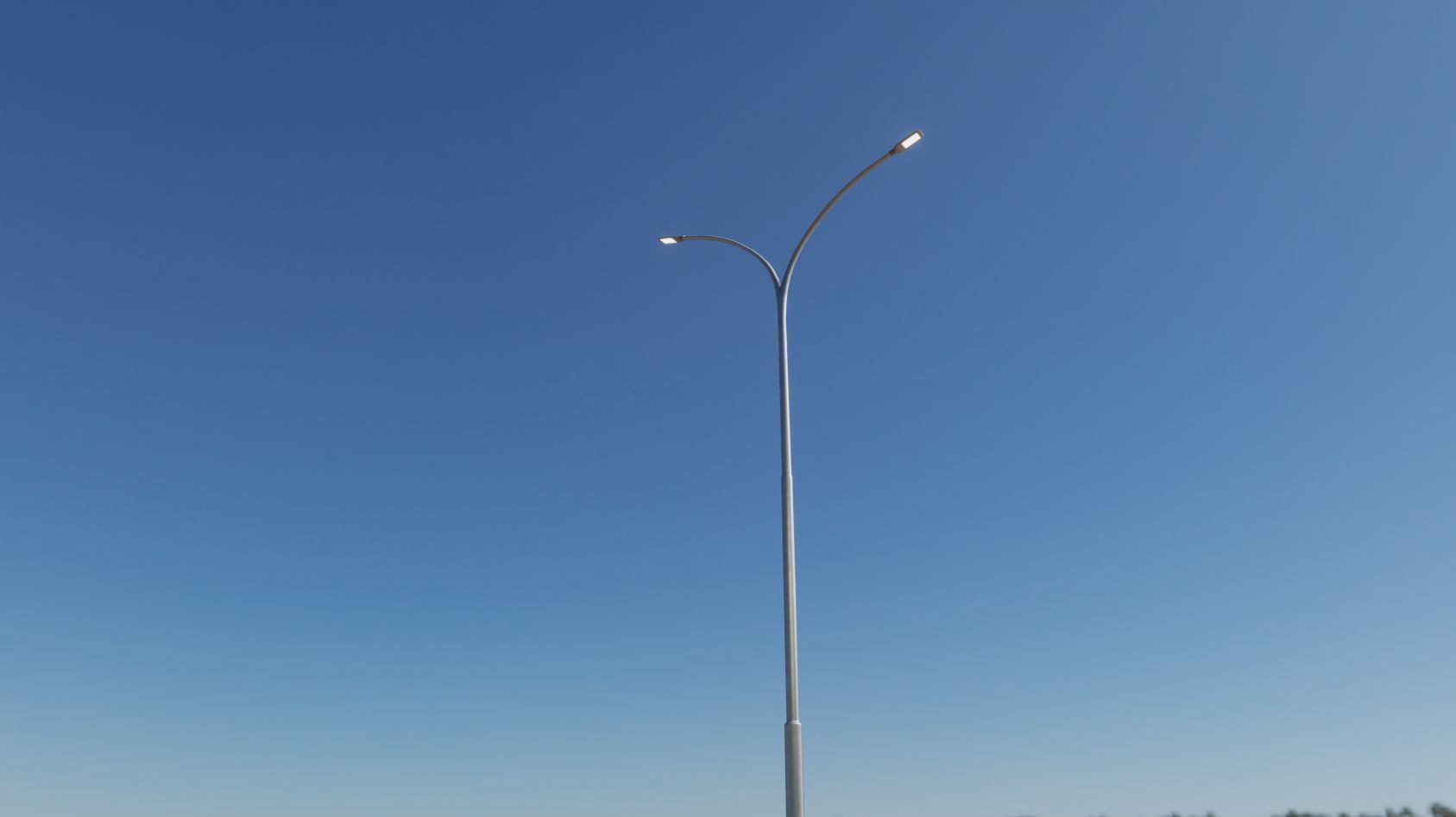 Street Light 12 version 14 10m with pole 4 Low-poly 3D model_75