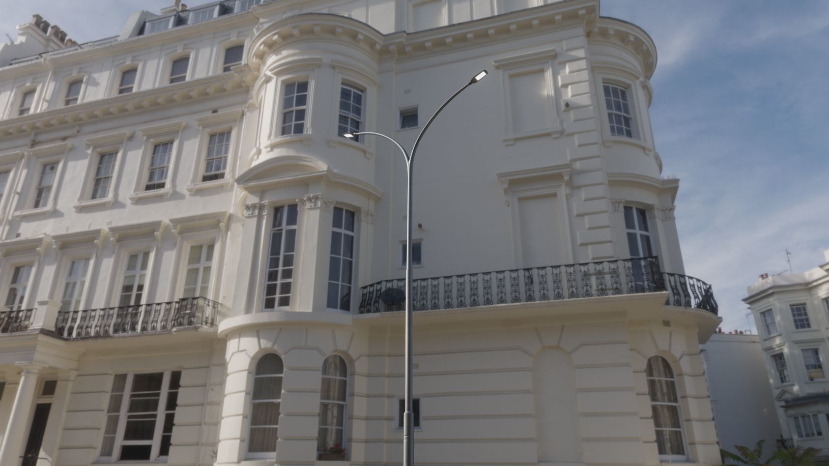 Street Light 12 version 14 10m with pole 4 Low-poly 3D model_92