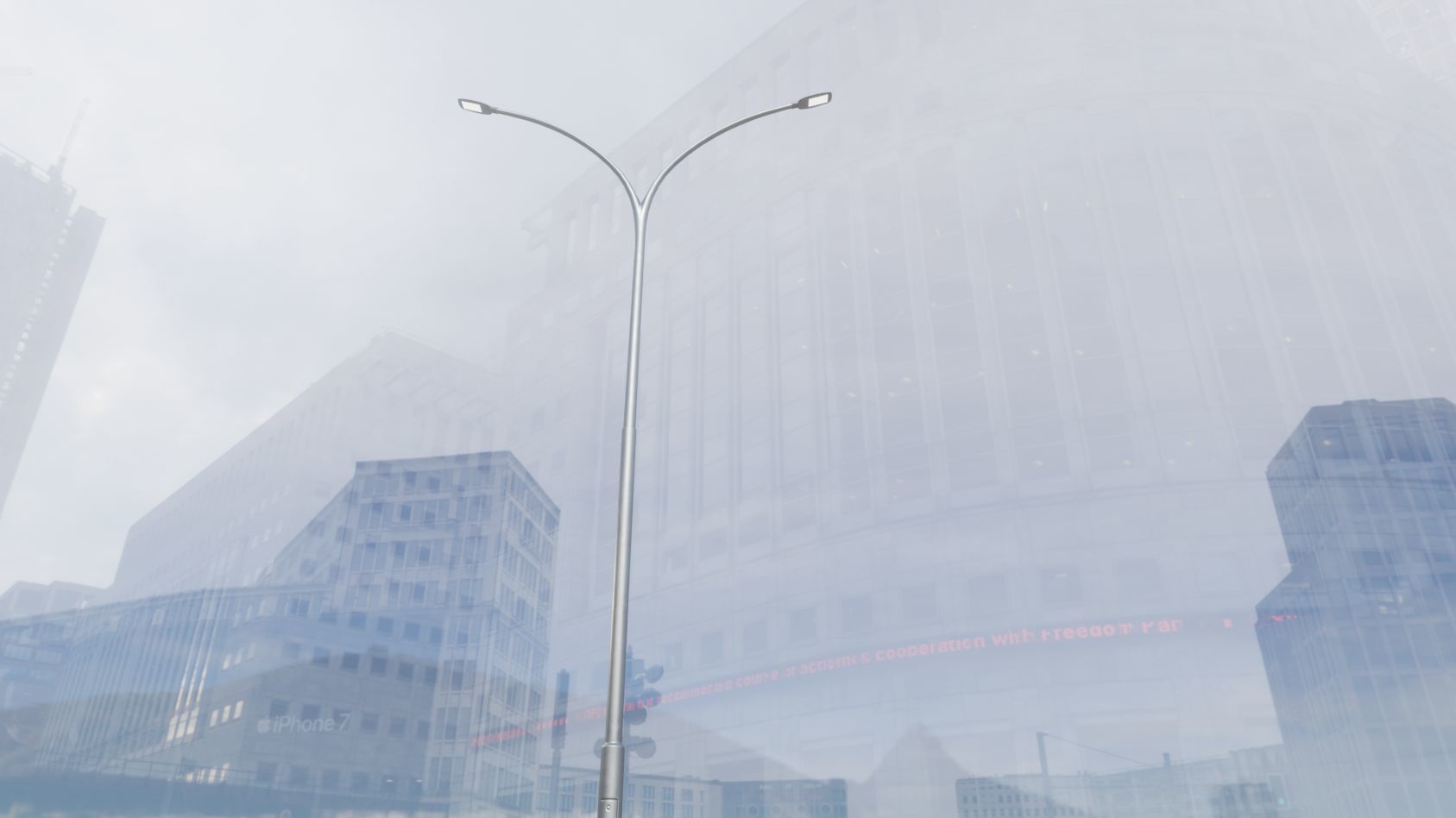 Street Light 12 version 14 10m with pole 4 Low-poly 3D model_24