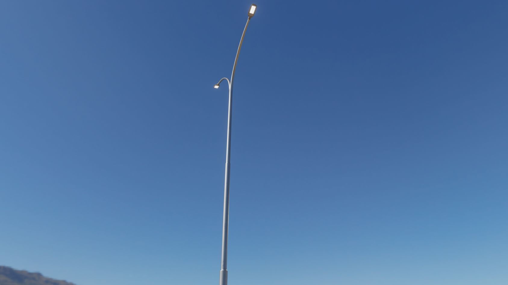 Street Light 12 version 14 10m with pole 4 Low-poly 3D model_30