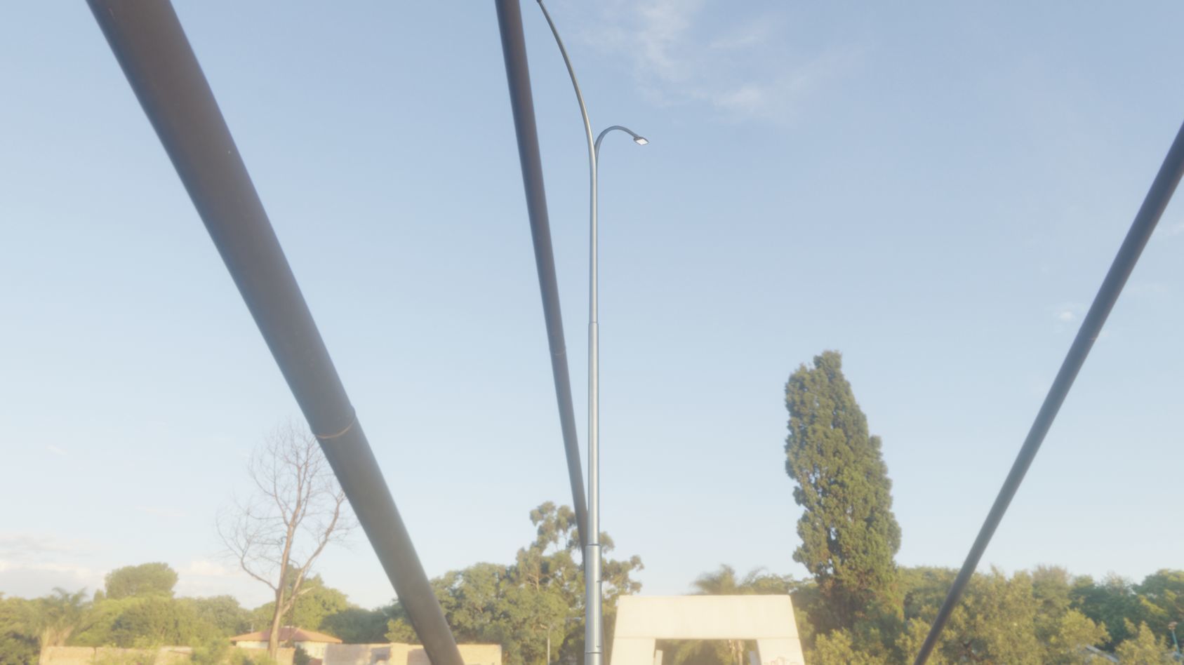 Street Light 12 version 14 10m with pole 4 Low-poly 3D model_50