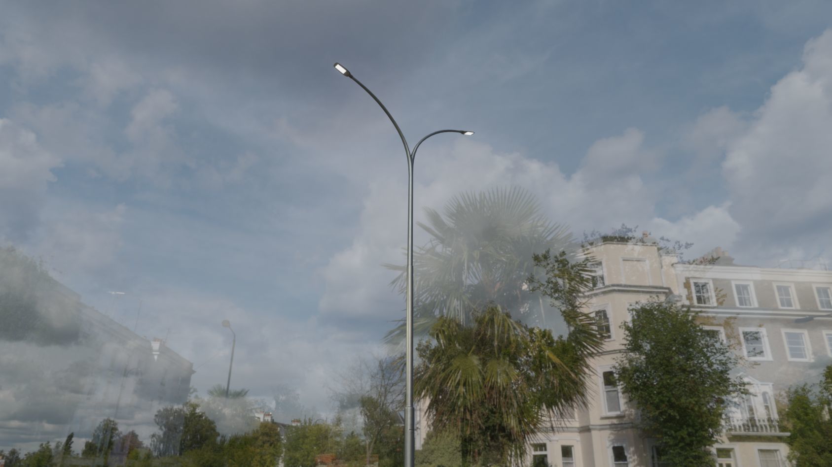 Street Light 12 version 14 10m with pole 4 Low-poly 3D model_85