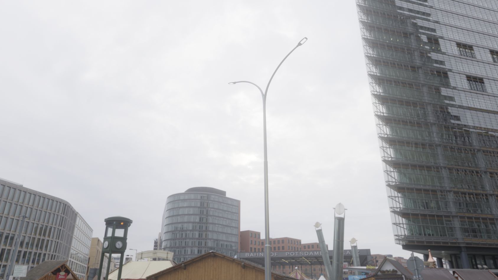 Street Light 12 version 14 10m with pole 4 Low-poly 3D model_76